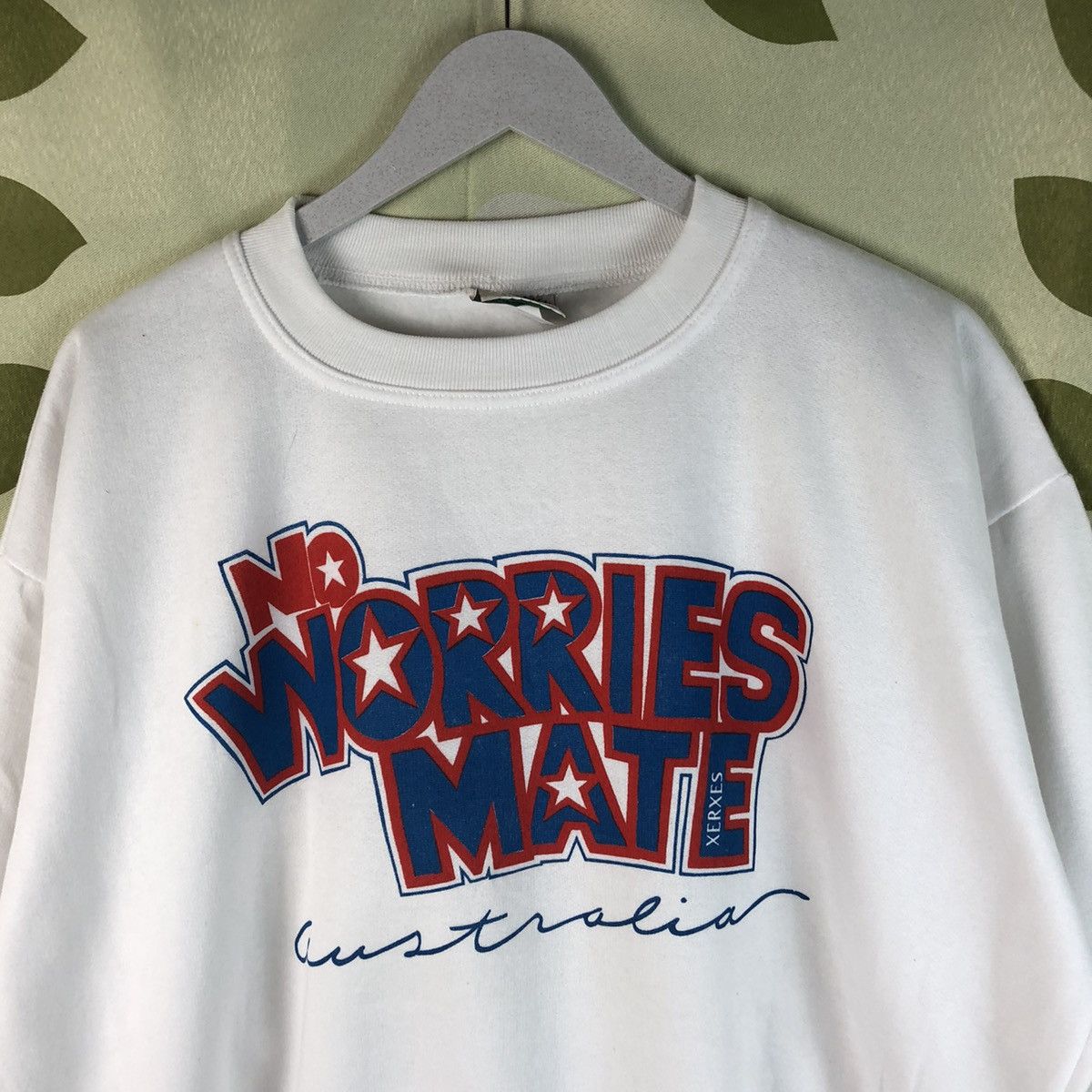 Designer × Vintage No Worries Mate Australian collection Sweathshirt #7458 Size US L / EU 52-54 / 3 - 5 Thumbnail