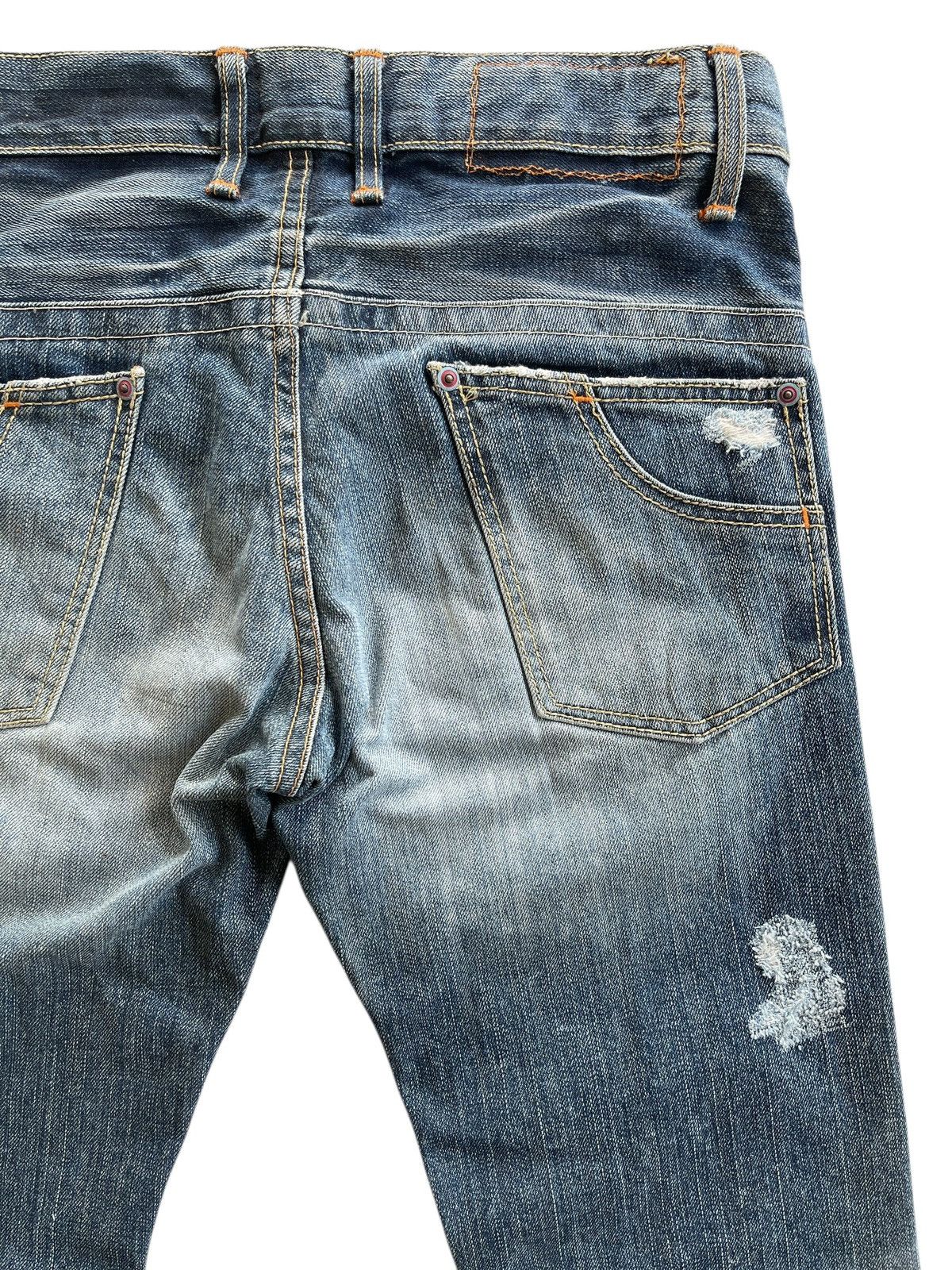 Vintage Blue Way Distressed Flare Denim Size US 30 / EU 46 - 10 Thumbnail