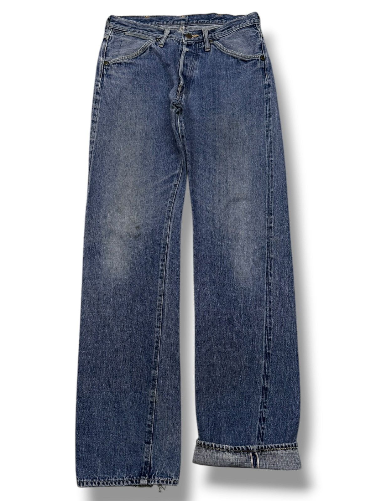 Japanese Brand Vintage 90s Maverick Blue Bell Selvedge Denim Jeans | W30 Size US 30 / EU 46 - 2 Thumbnail