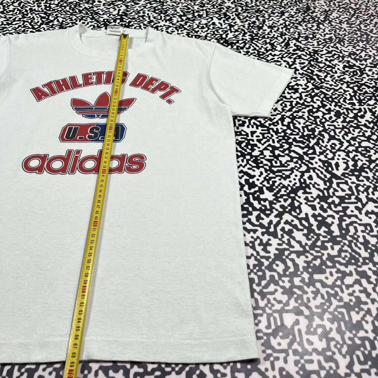 Adidas Vintage 90s Adidas USA Athletic Dept Retro Sport T-shirt Size US M / EU 48-50 / 2 - 11 Thumbnail