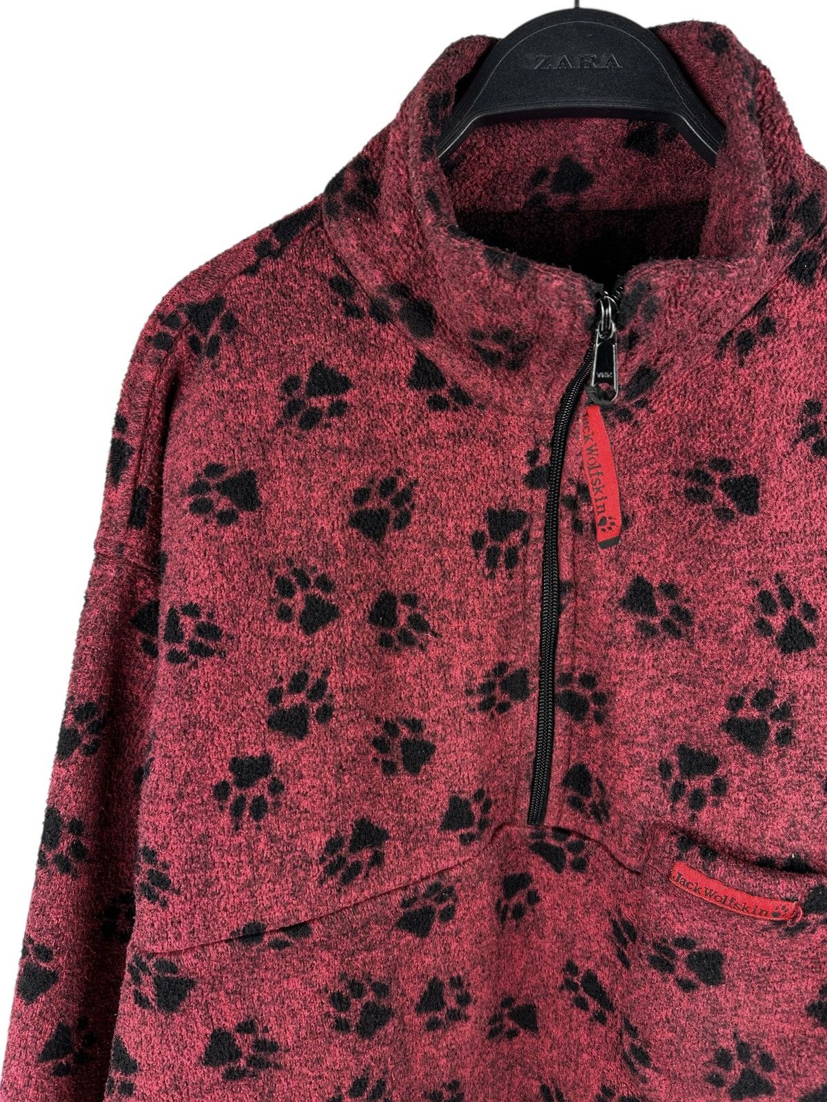 Jack Wolfskin Vintage 90’s Jack Wolfskin All Over Print Fleece Pullover Size US L / EU 52-54 / 3 - 3 Thumbnail