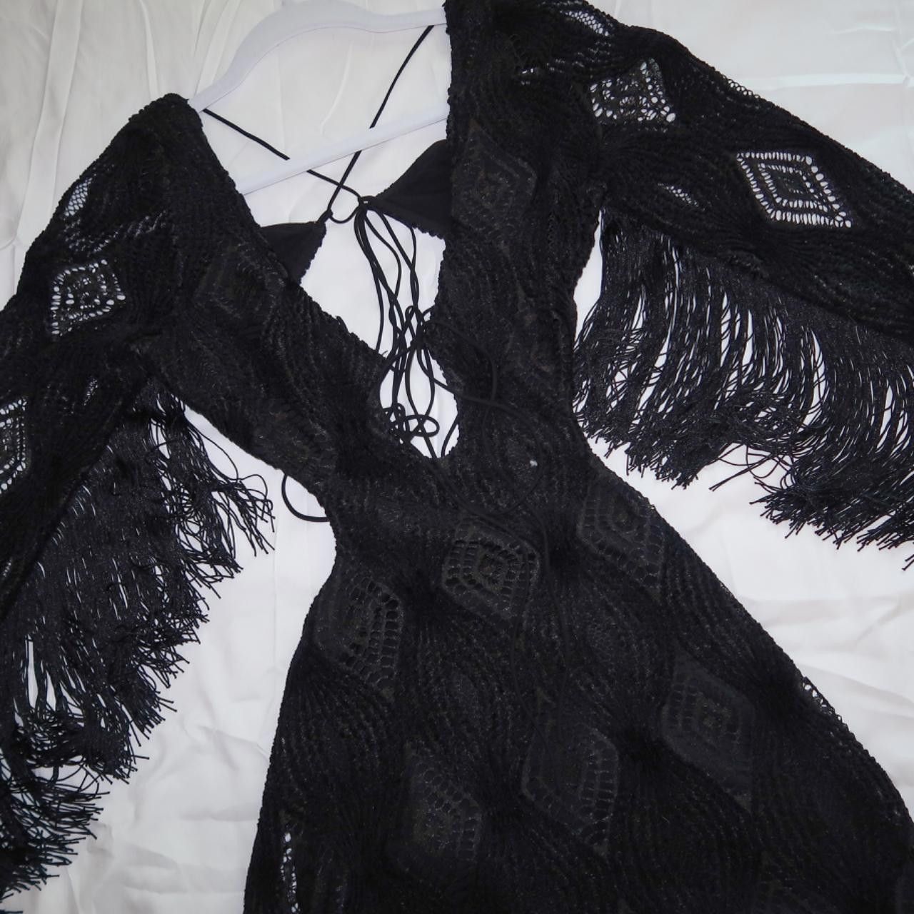 Designer For Love and Lemons black cut out mini dress🖤🤠 Size S / US 4 / IT 40 - 4 Thumbnail