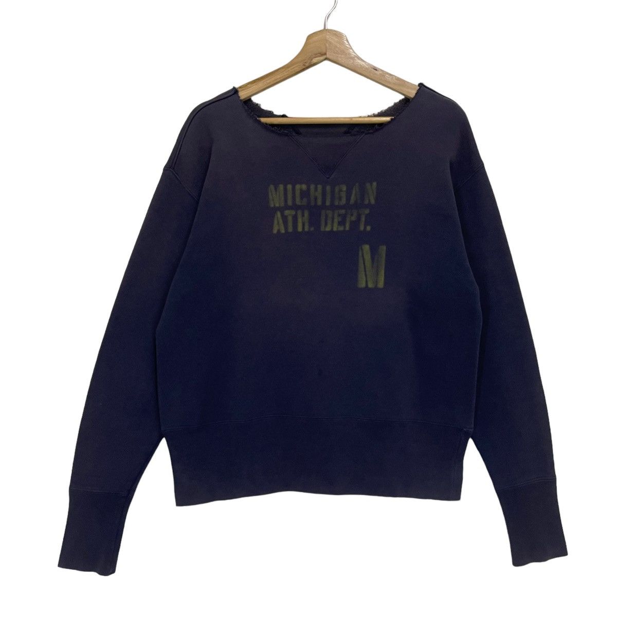 image of 50S Champion Running Man Crewneck Sweatshirt in Blue, Men's (Size Medium)