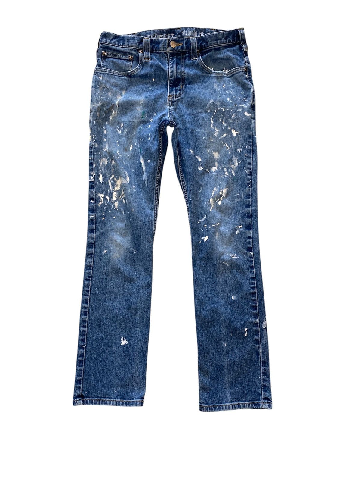 Carhartt × Vintage Vintage Carhartt Y2K Straight Fit 32x30 Denim Pant Painter Size 32" / US 10 / IT 46 - 1 Thumbnail