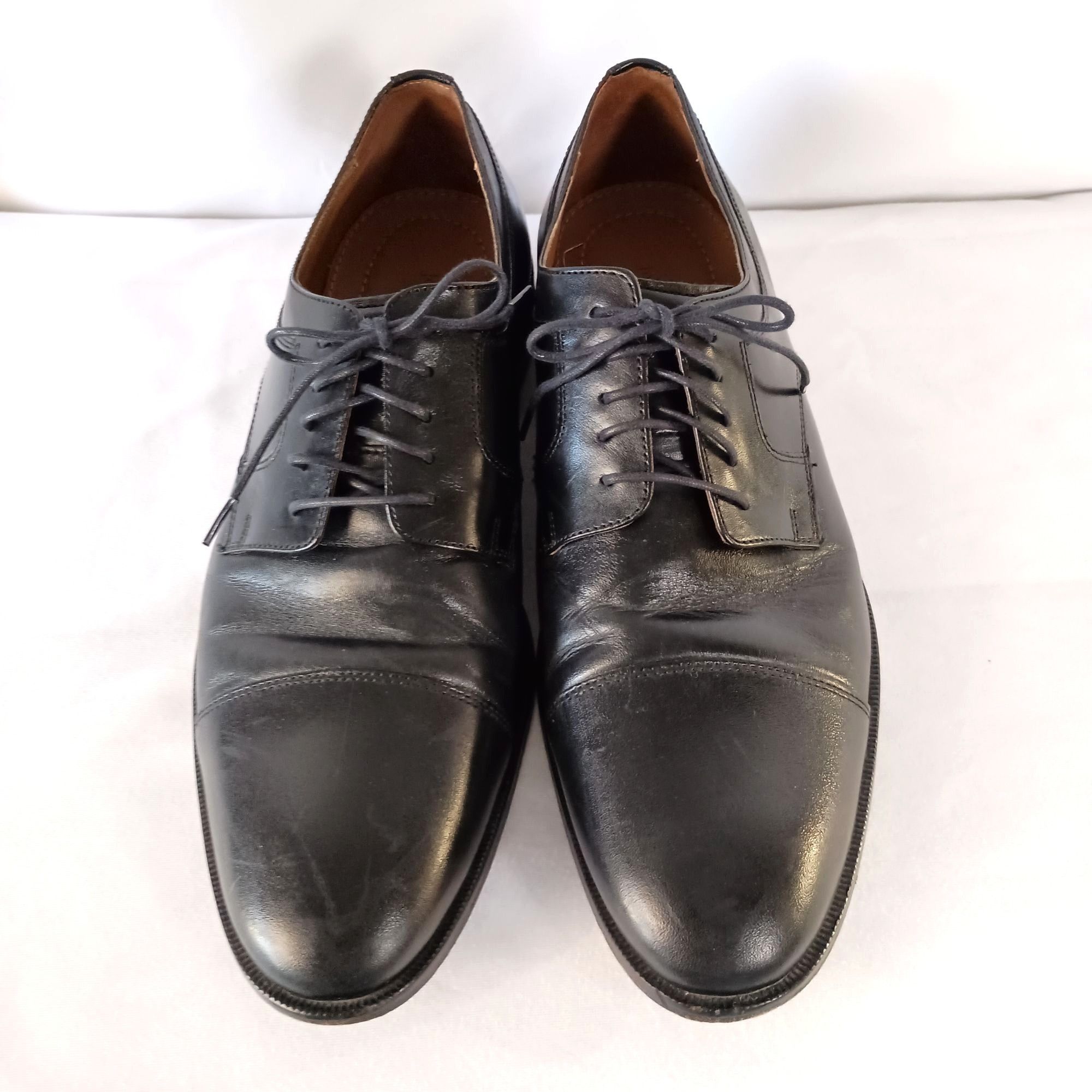 Johnston & Murphy Johnston & Murphy Tillman Oxford Black Leather Cap Toe Men’s Size US 10.5 / EU 43-44 - 2 Thumbnail
