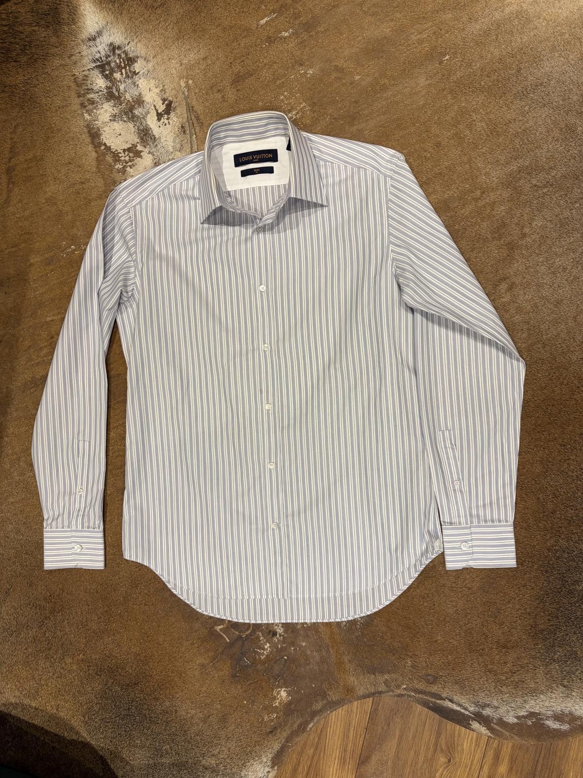 Louis Vuitton Louis Vuitton Slim Fit Striped Shirt Size US M / EU 48-50 / 2 - 1 Thumbnail