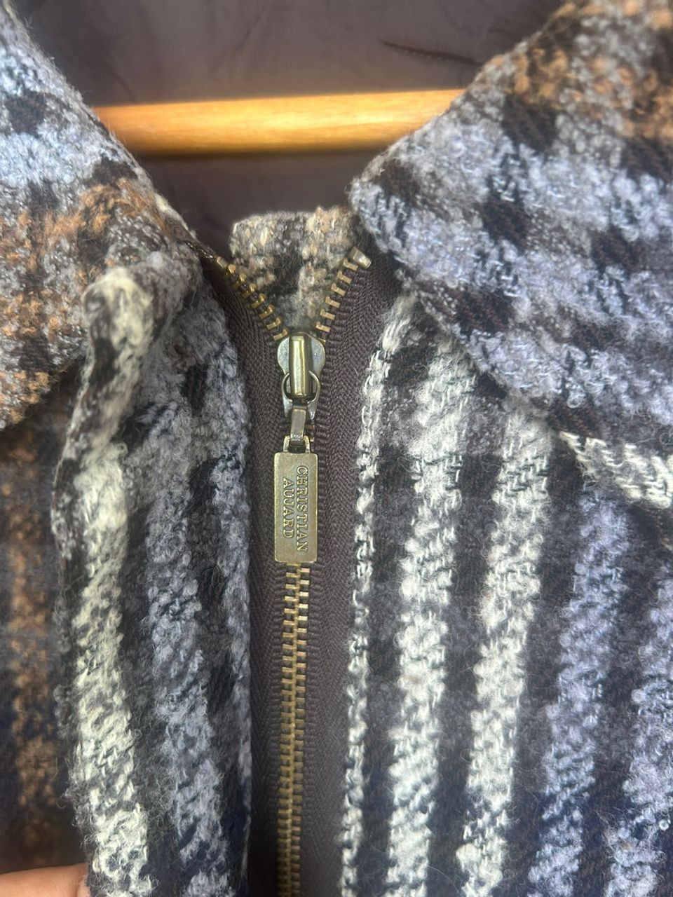Japanese Brand × Vintage Vintage Christian Aujard Button Ups Wool Size XL / US 12-14 / IT 48-50 - 2 Thumbnail
