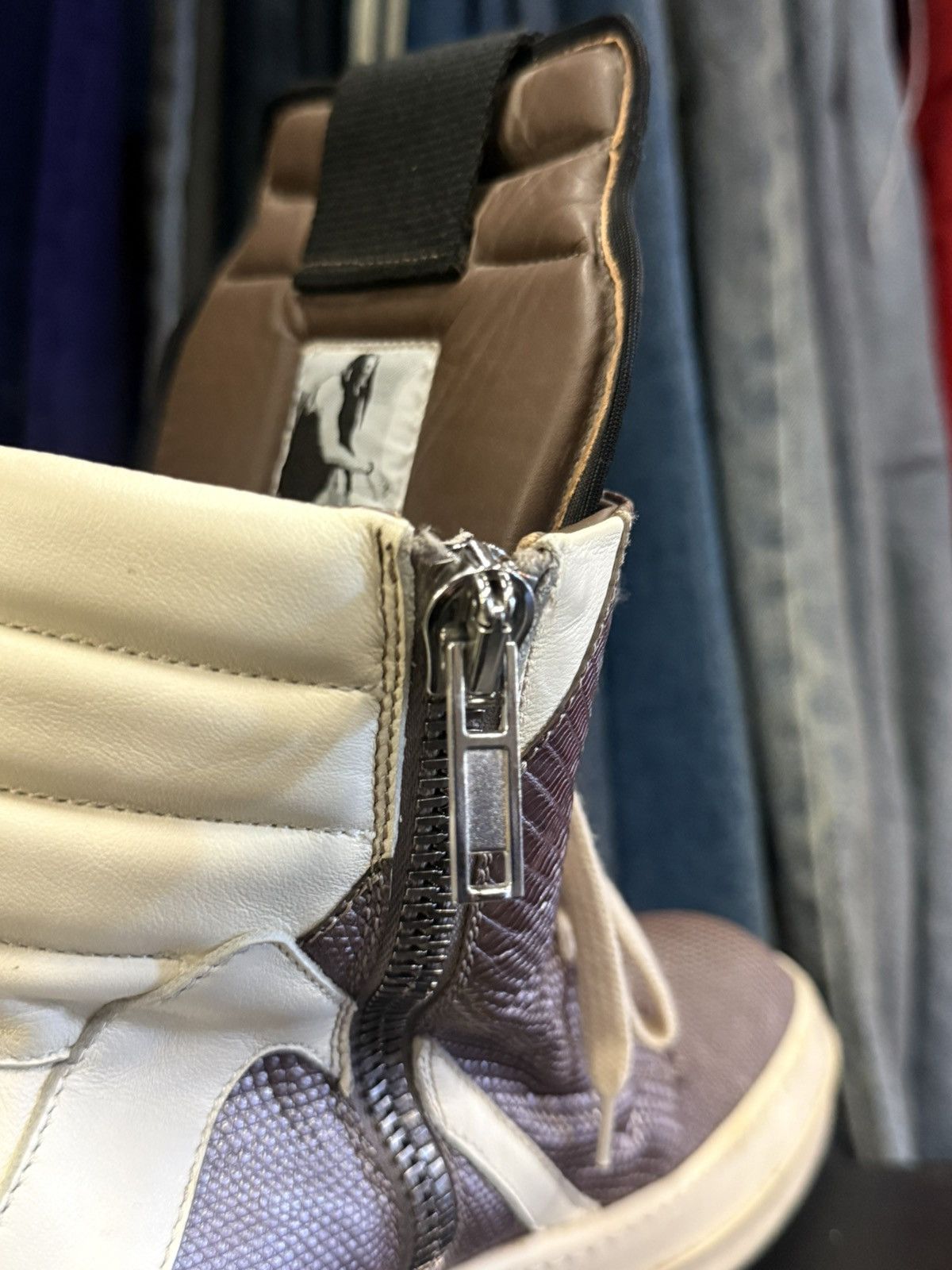 Rick Owens Rick owens geobasket grey lizards Size US 8 / EU 41 - 6 Thumbnail
