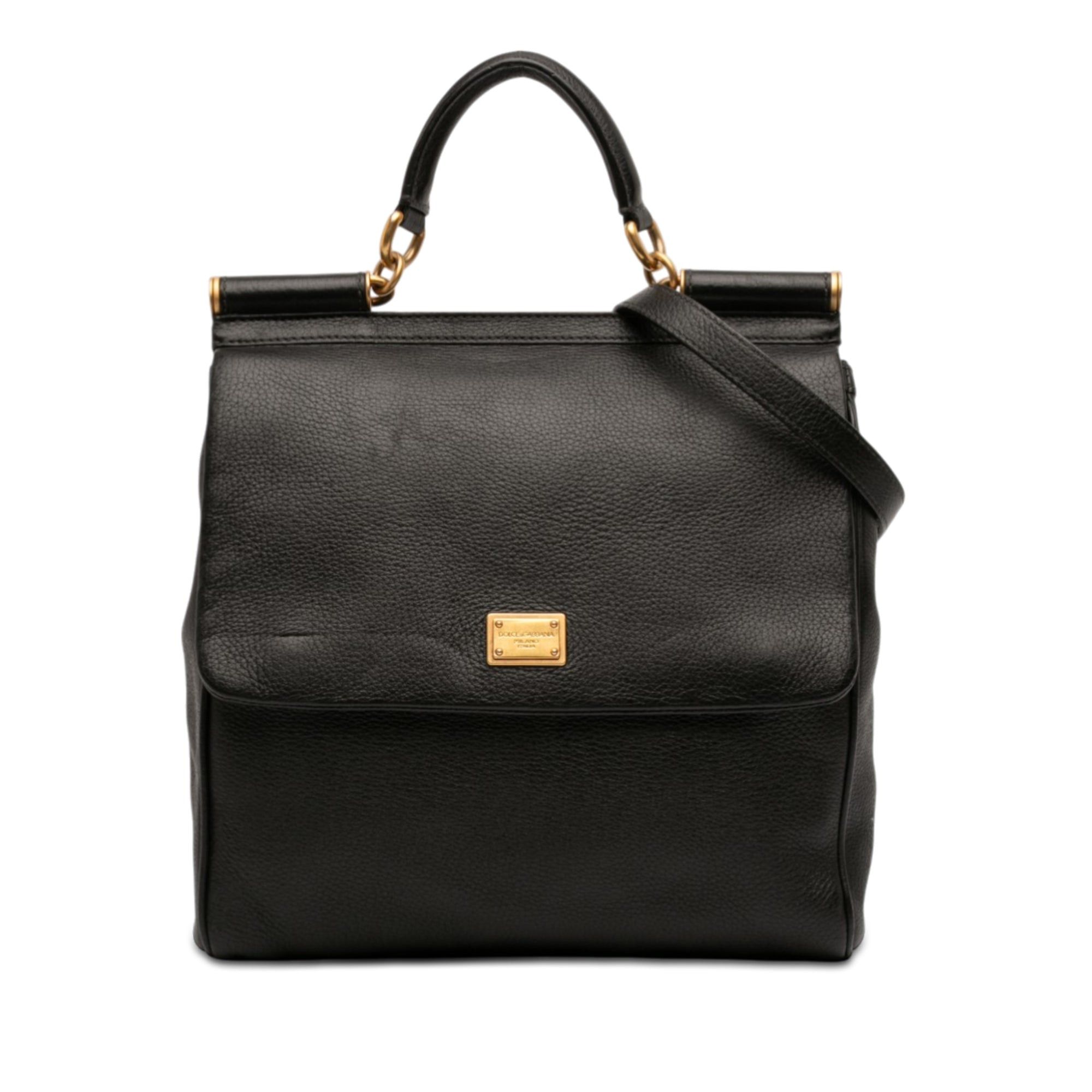 Dolce & Gabbana Calfskin Flat Sicily Satchel Size ONE SIZE - 1 Thumbnail
