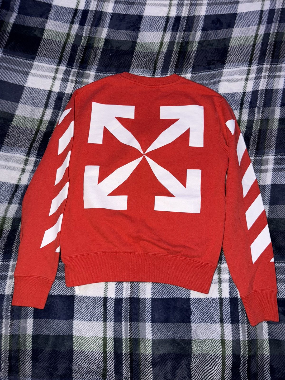 Off-White Off White Mona Lisa Red Crewneck Size US S / EU 44-46 / 1 - 2 Thumbnail
