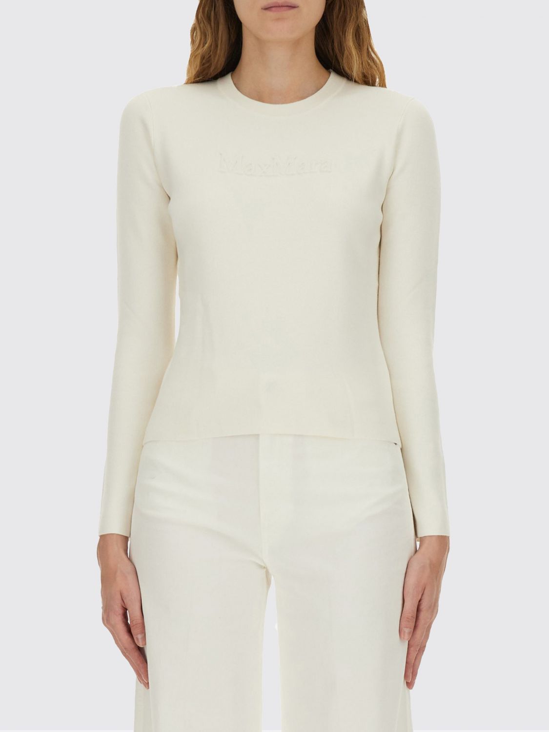 Max Mara Max Mara Sweater Woman Ivory Size M / US 6-8 / IT 42-44 - 1 Thumbnail