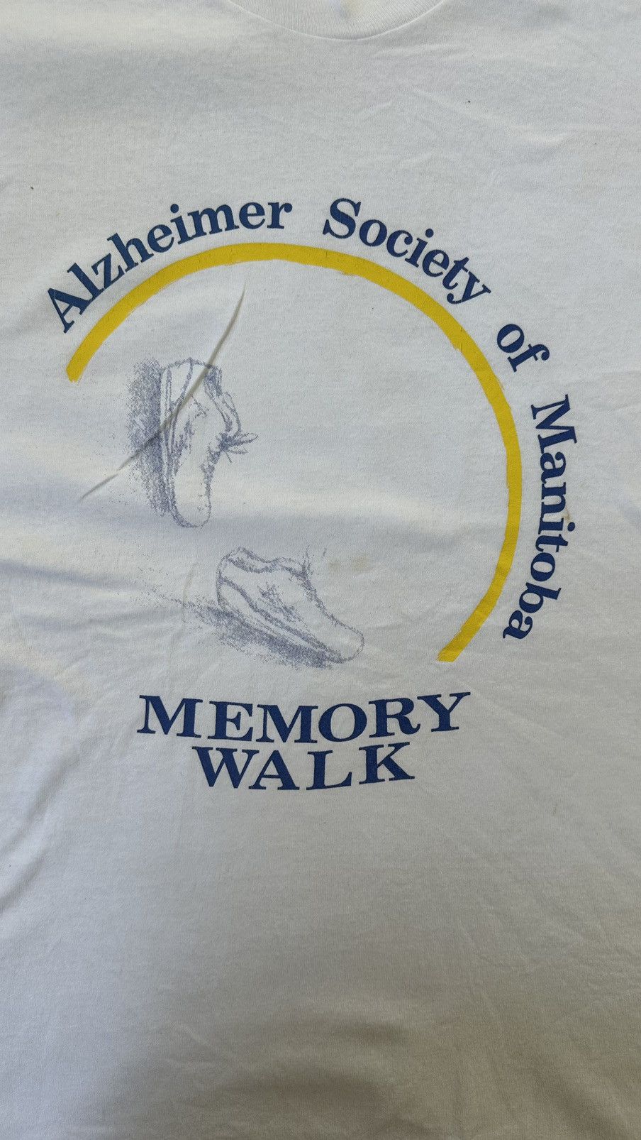 Fruit Of The Loom VINTAGE 90s ALZHEIMER MEMORY WALK MANITOBA CANADA TEE Size US L / EU 52-54 / 3 - 2 Thumbnail