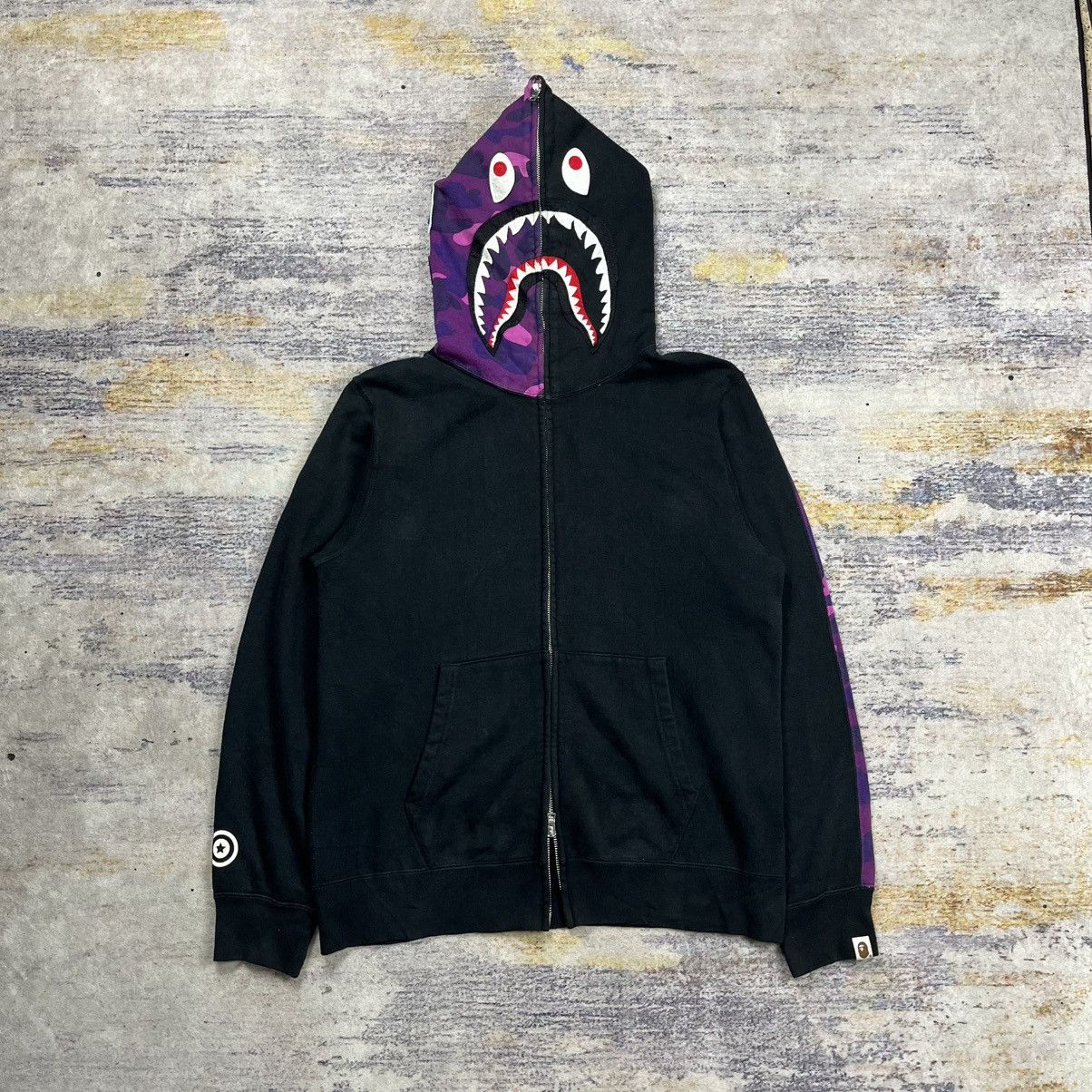 Bape Bape shark wgm camouflage full zip hoodie Size US L / EU 52-54 / 3 - 2 Thumbnail