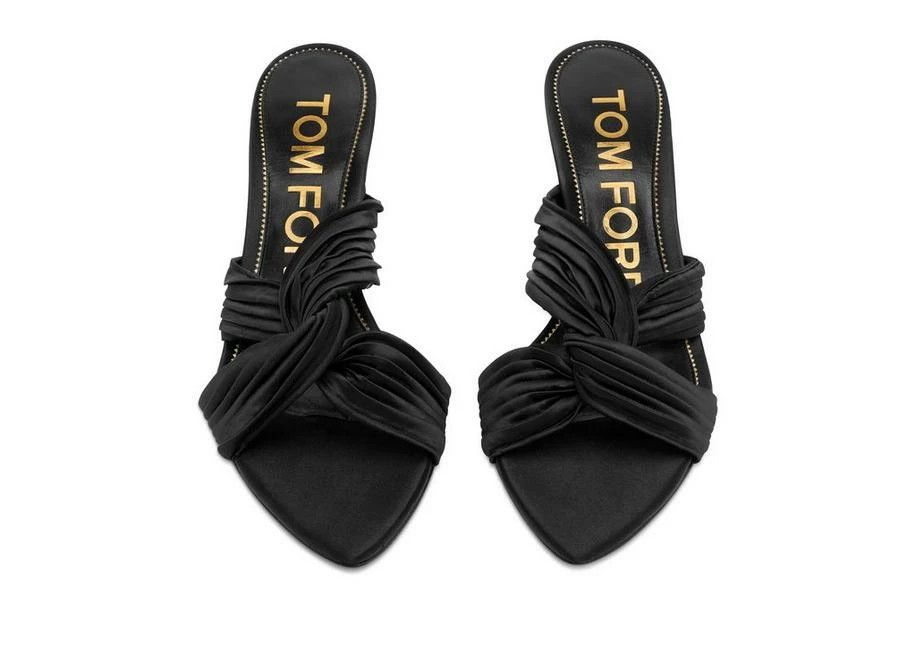 Tom Ford o1loc1c0924 W3278 Mid Heel Mules in Black Size US 9 / IT 39 - 5 Thumbnail