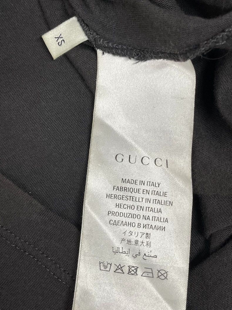 Gucci Gucci Black Old Sanskrit Logo Short-sleeved T-shirt 2502-Ne Size US XS / EU 42 / 0 - 5 Thumbnail