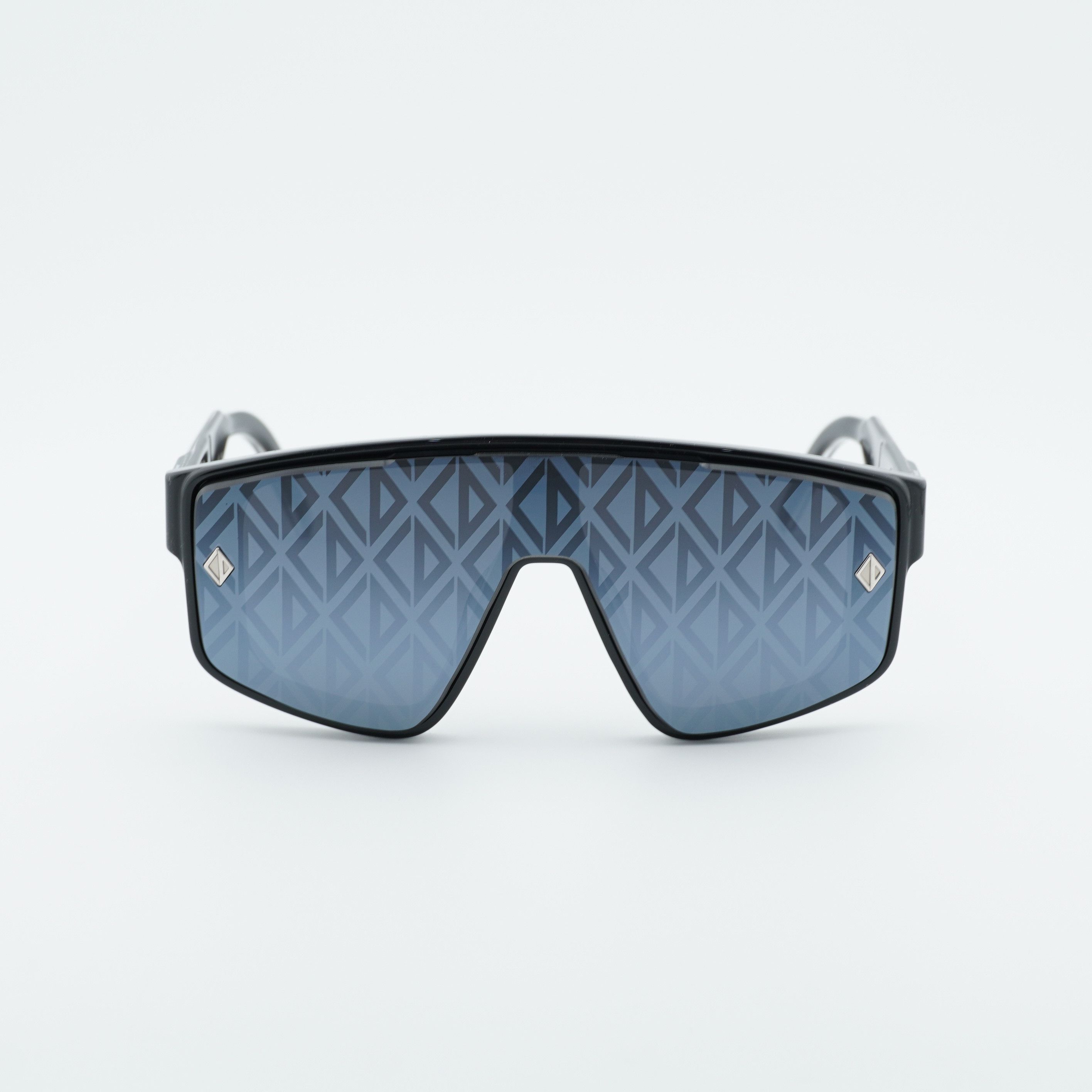 Dior Dior CD DIAMOND M1U 10A0 Sunglasses Black Shield Frame Size ONE SIZE - 6 Thumbnail