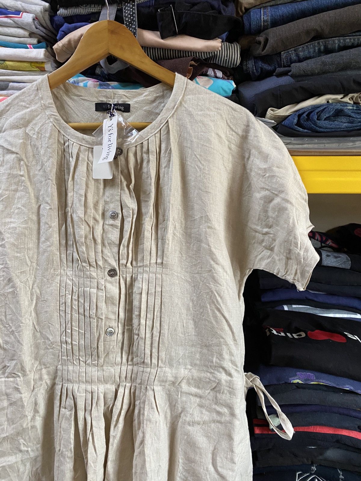 Japanese Brand Archive Y's for Living Japanese Brand Dress oldcotton design Size ONE SIZE - 3 Thumbnail