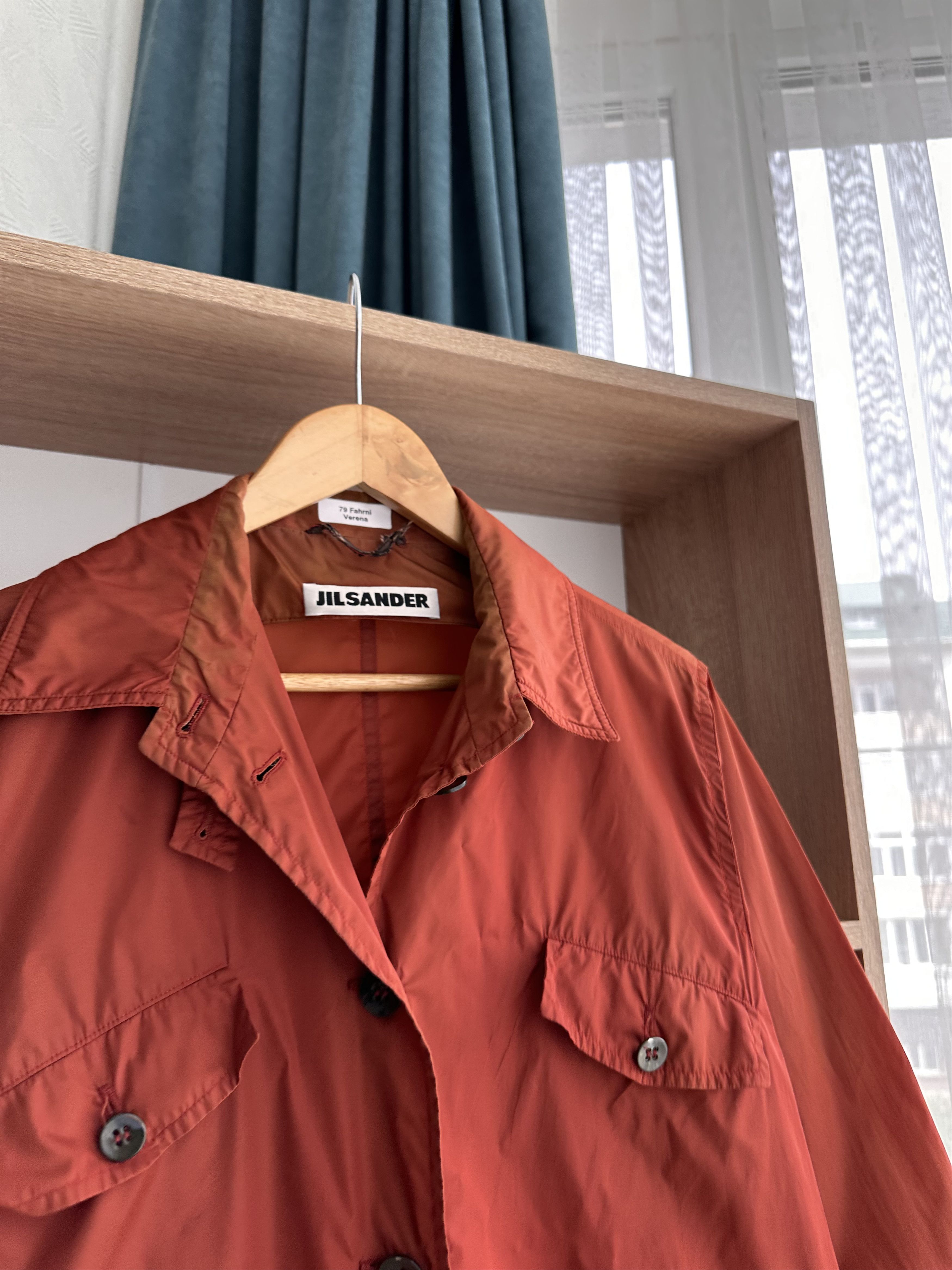 Jil Sander Vintage Jil Sunder Luxury Orange Nylon Cargo Jacket Size US S / EU 44-46 / 1 - 4 Thumbnail