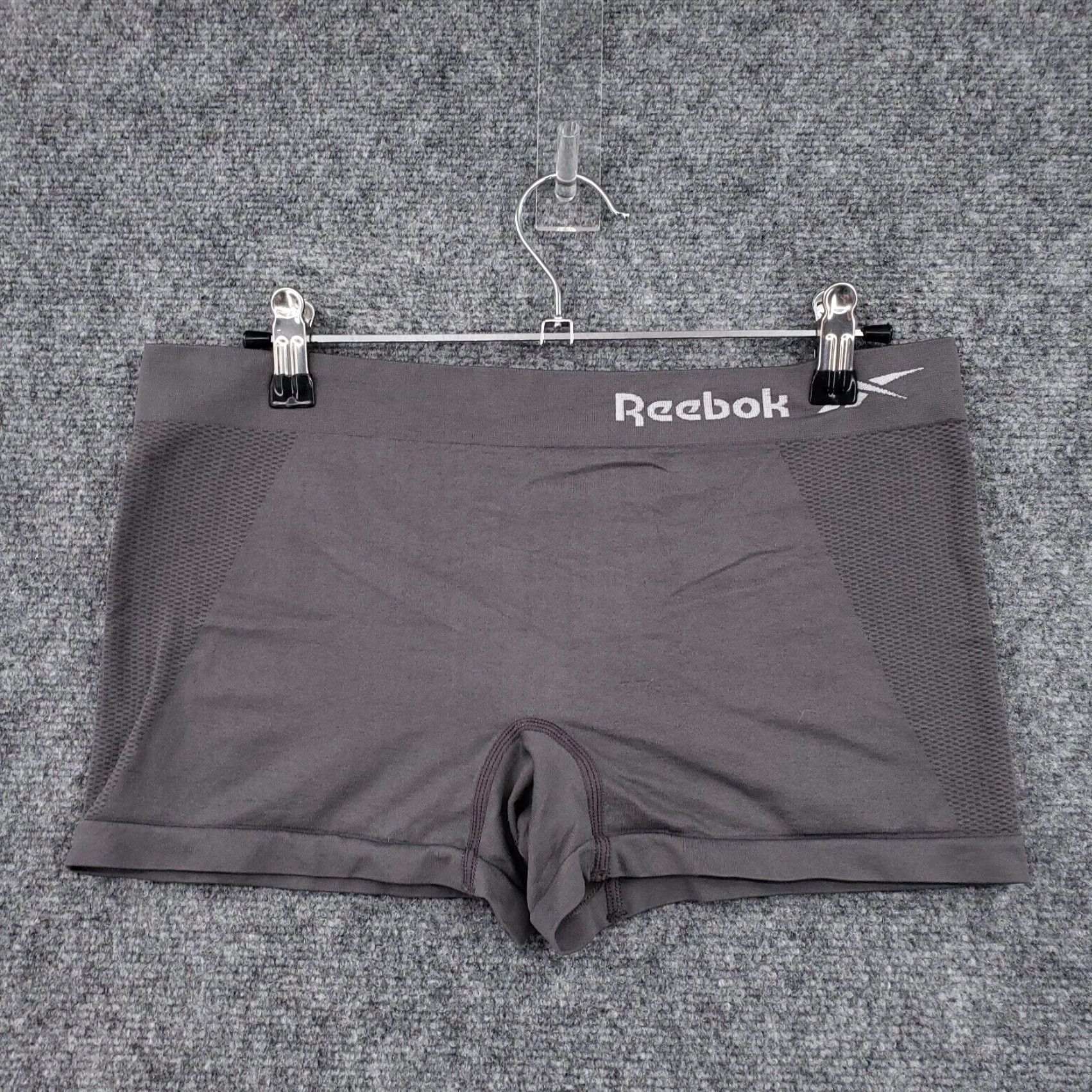 Reebok Reebok Boyshort Womens L Gray Performance Seamless Underwear Panties Size ONE SIZE - 2 Thumbnail