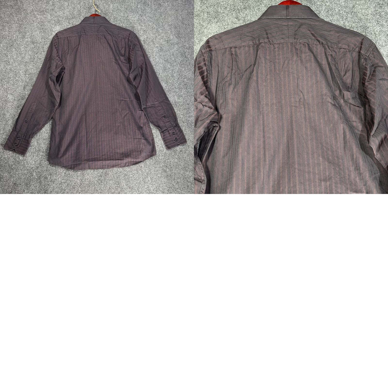Ben Sherman Ben Sherman Shirt Mens 15 Medium Button Up Purple Stripe Cotton Pocket Size US M / EU 48-50 / 2 - 8 Thumbnail