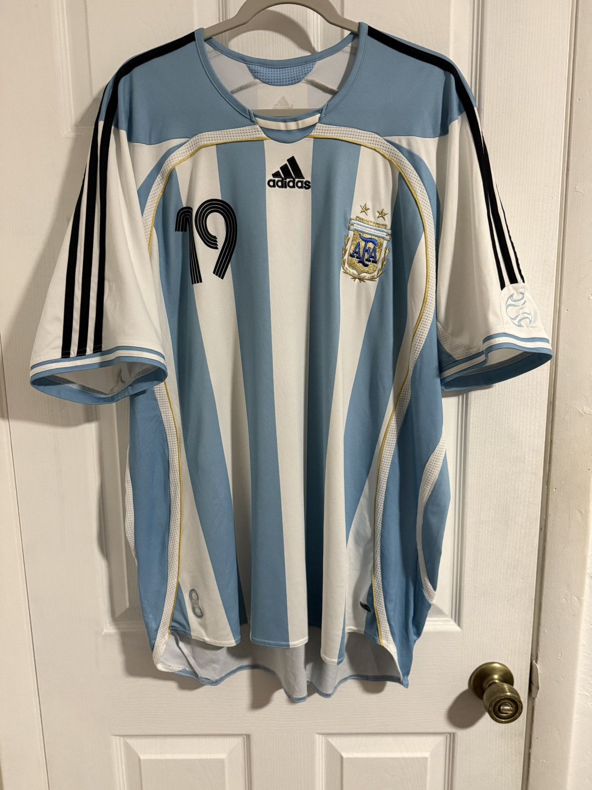 Adidas Adidas Argentina messi jersey 2006 World cup Size US XXL / EU 58 / 5 - 1 Thumbnail