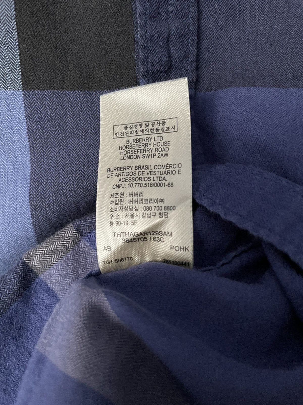 Burberry Burberry Brit Button-Up Shirt Blue Nova Check Size US S / EU 44-46 / 1 - 12 Thumbnail