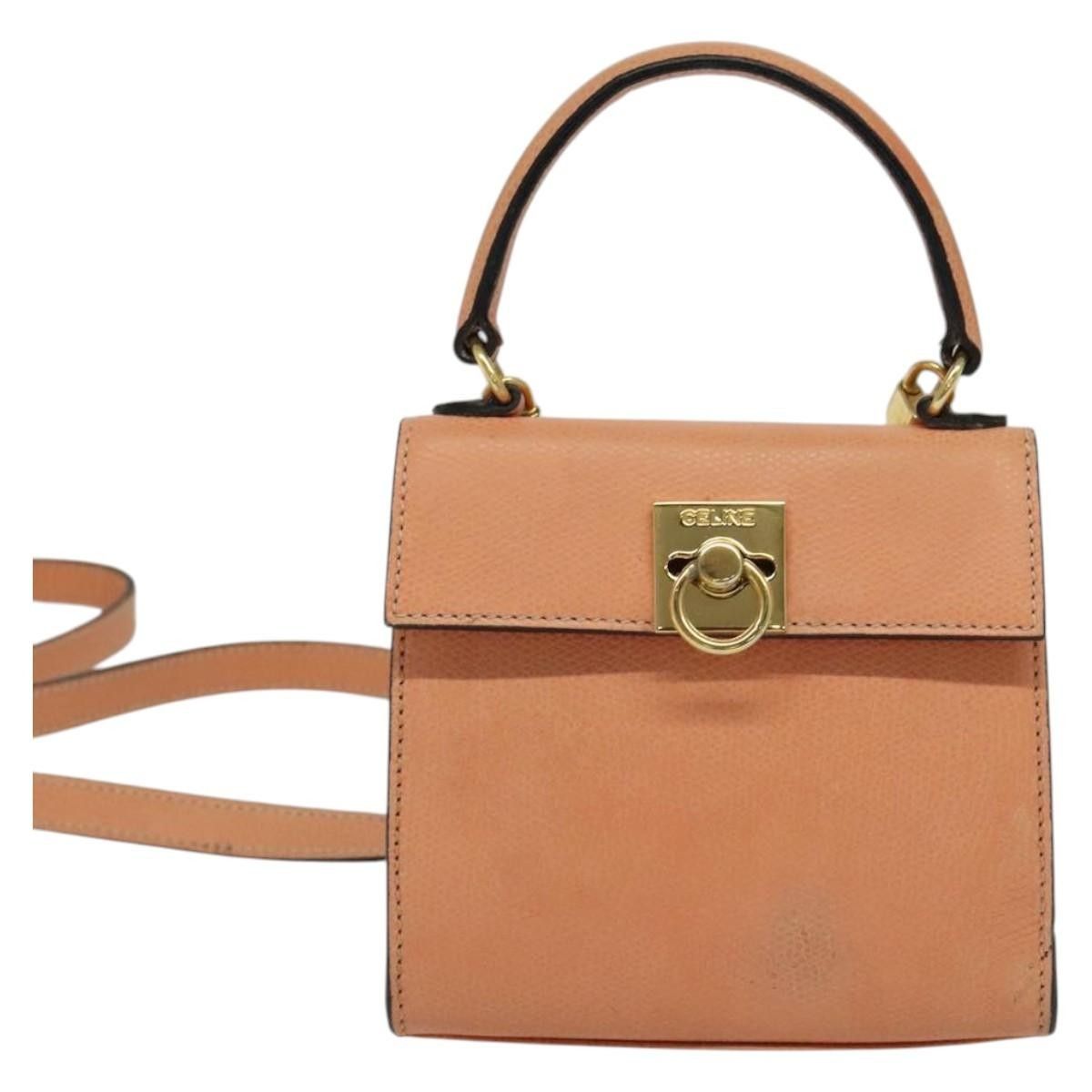 Celine Celine Vintage Convertible Turnlock Top Handle Bag Leather Size ONE SIZE - 1 Thumbnail