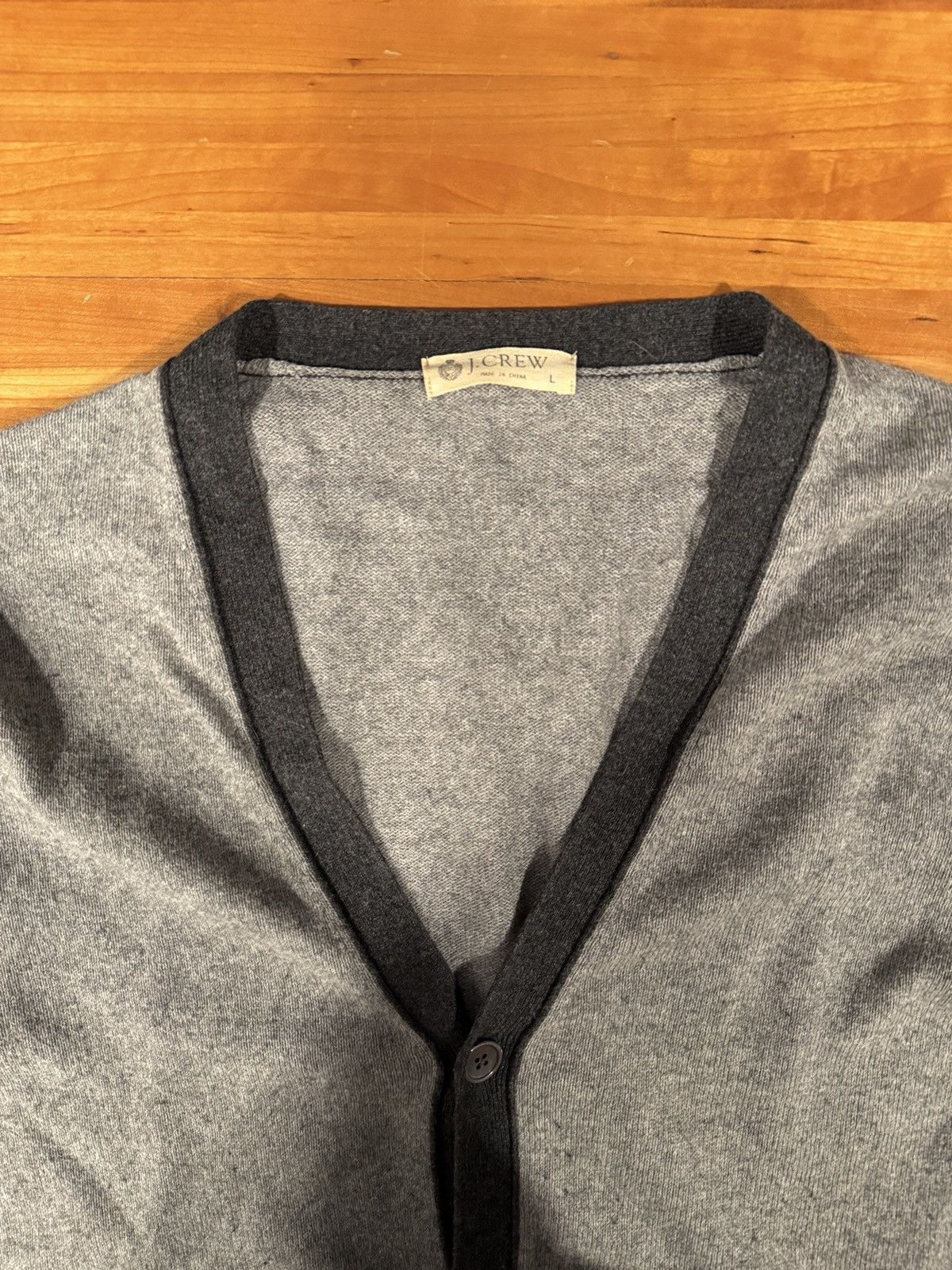 J.Crew Cotton/Cashmere Cardigan Size US L / EU 52-54 / 3 - 4 Thumbnail