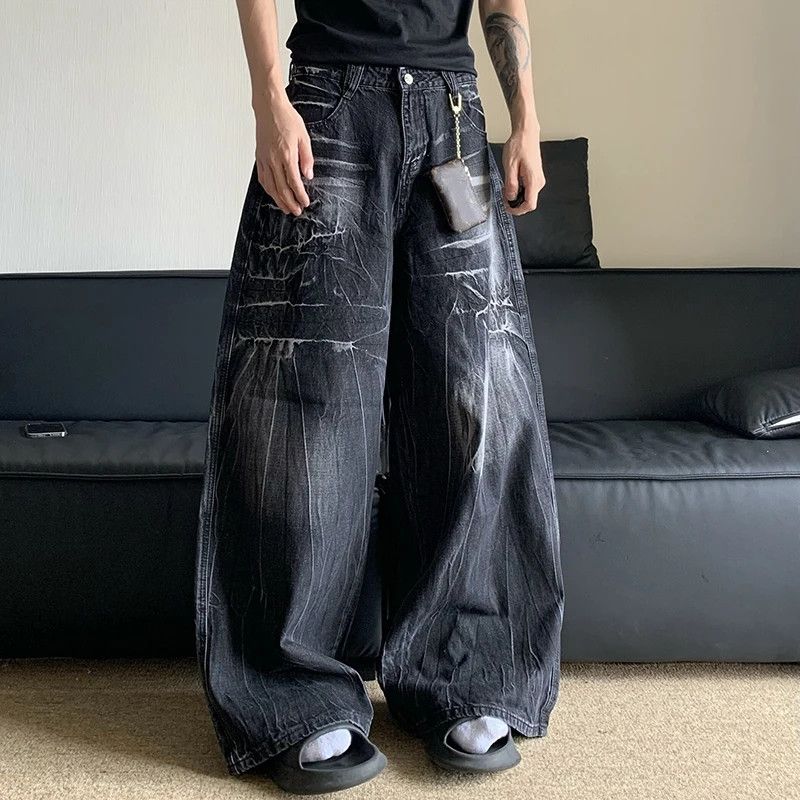 Vintage Washed Old Lighting wide Leg Jeans Size US 30 / EU 46 - 3 Thumbnail