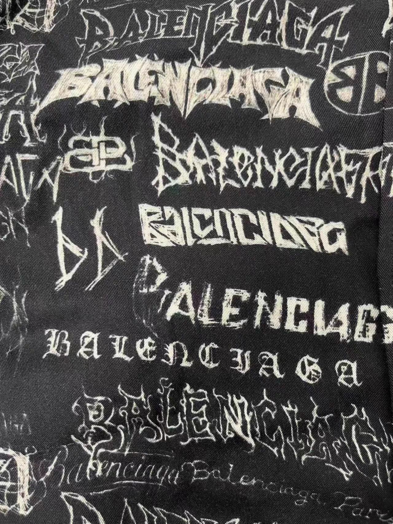 Balenciaga Balenciaga NY Logo All Over Button Men's Overshirt Size US M / EU 48-50 / 2 - 3 Thumbnail