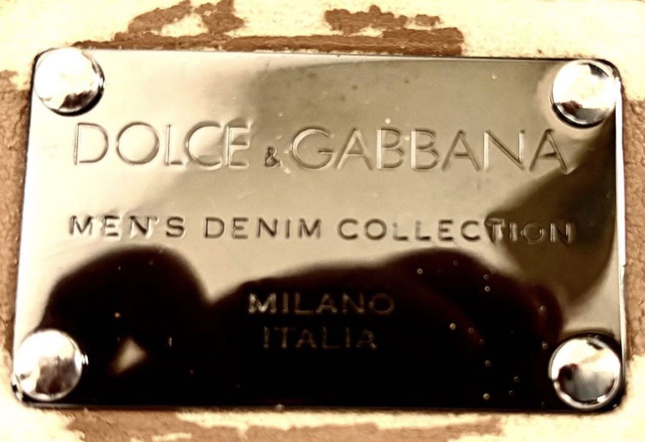 Dolce & Gabbana Dolce & Gabbana "14 Classic" Distressed Metal Logo Denim Size US 32 / EU 48 - 1 Thumbnail