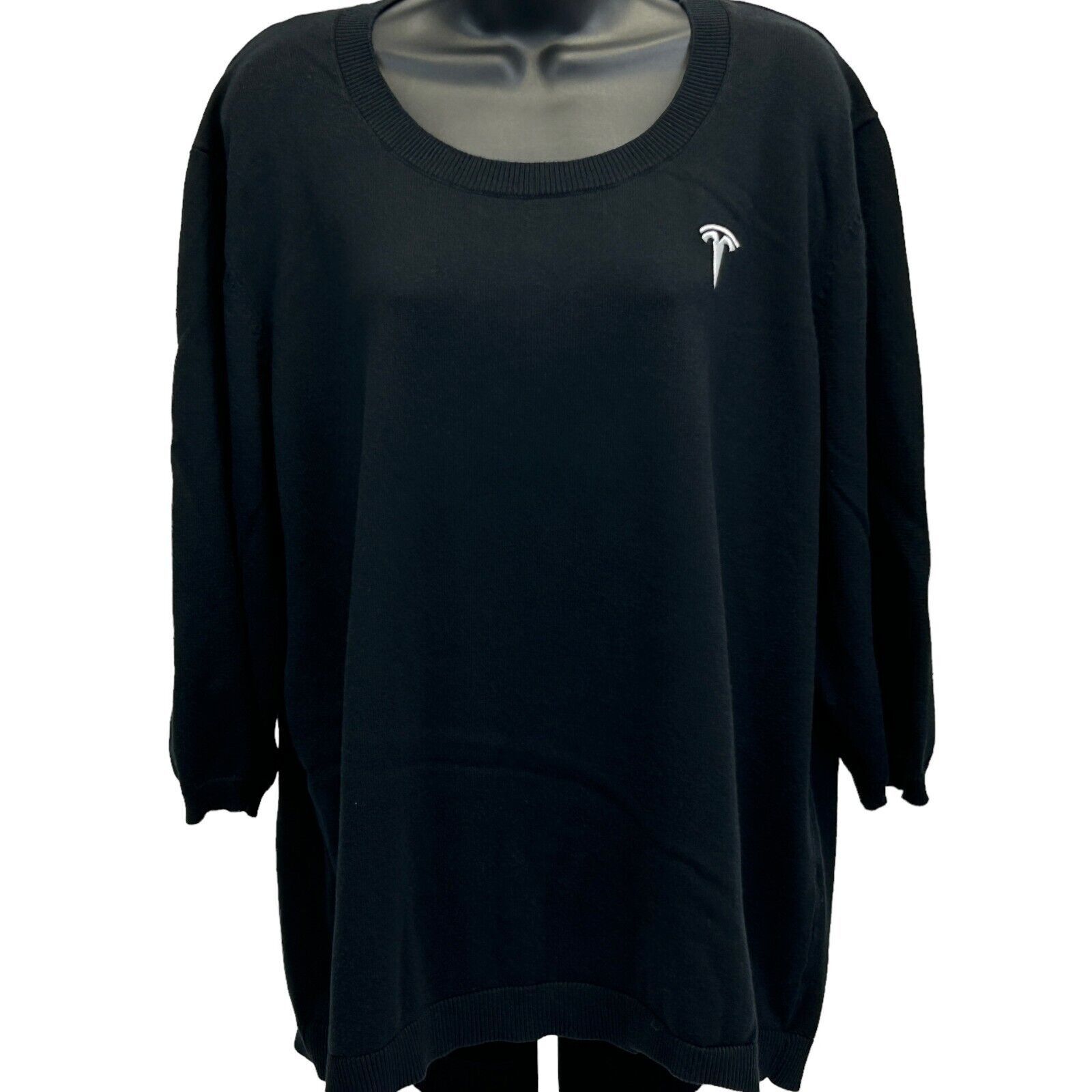 Other Tesla Sweater Electric Cars Motors Logo Black Womens 3X Size 3XL / US 20-22 - 2 Thumbnail