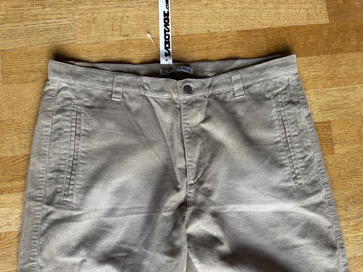 Walter Van Beirendonck NOS 1990’s Early Sabotage Contrast Corduroy Pants Size US 35 - 4 Thumbnail