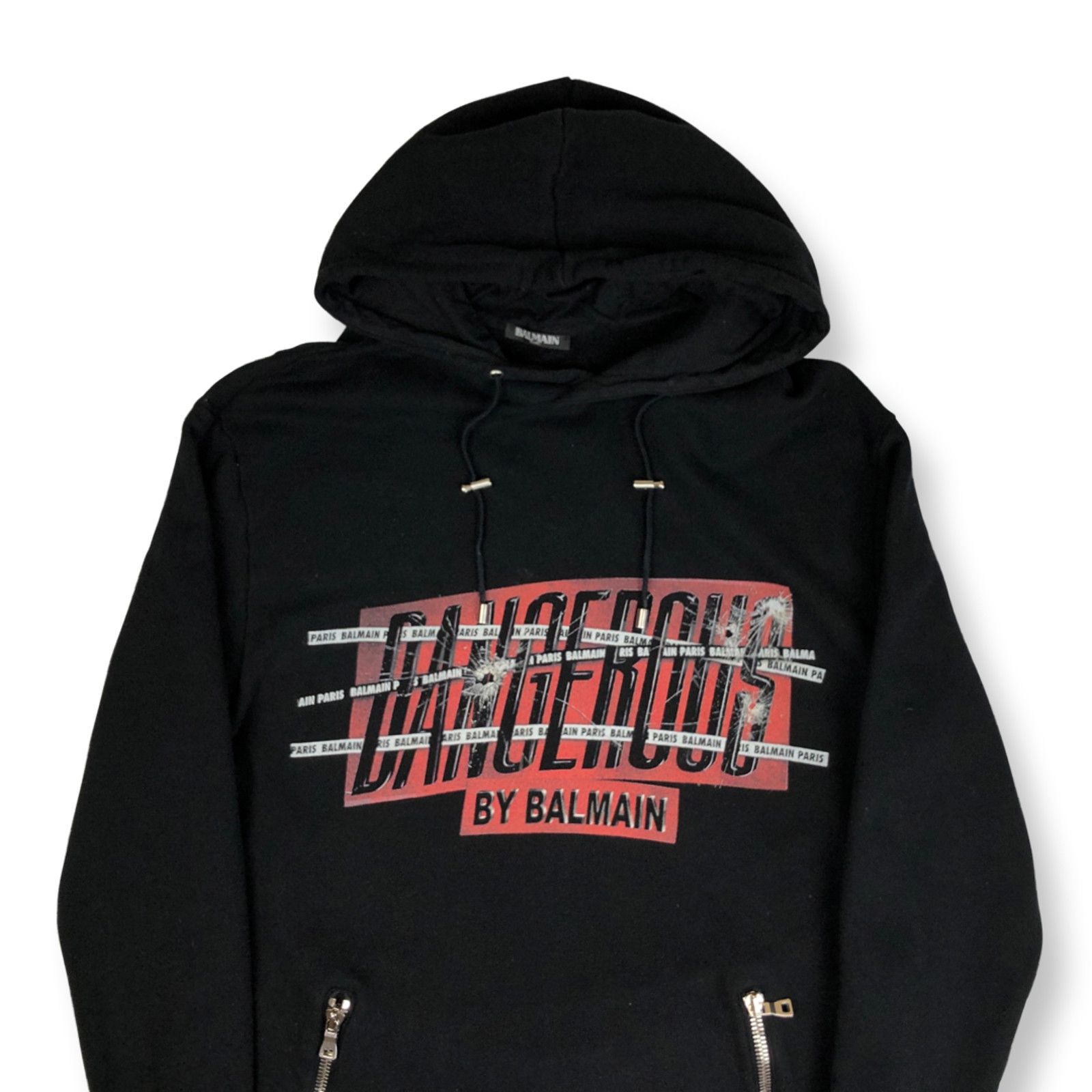 Balmain Balmain Dengerous Logo Biker Hoodie Size US M / EU 48-50 / 2 - 2 Thumbnail