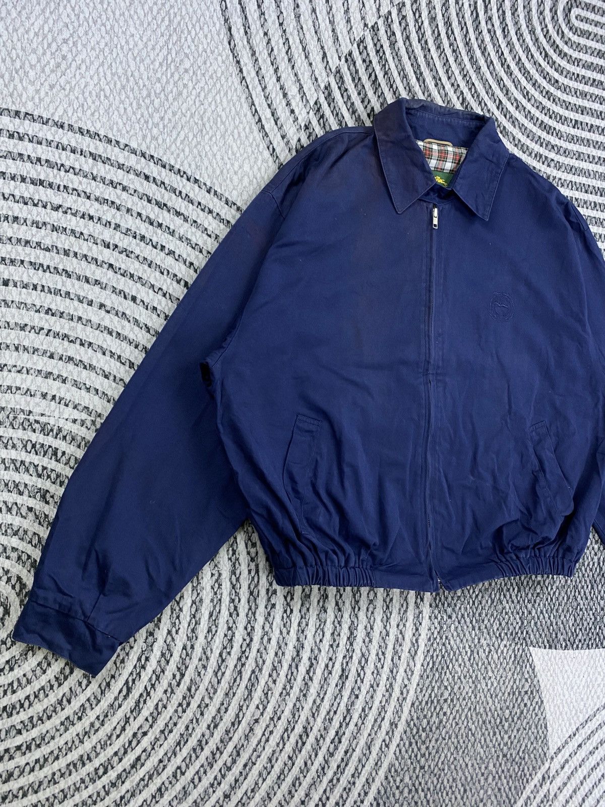 Longchamp Vintage Longchamp Navy Blue Zipper Bombers Jacket Size US XL / EU 56 / 4 - 3 Thumbnail