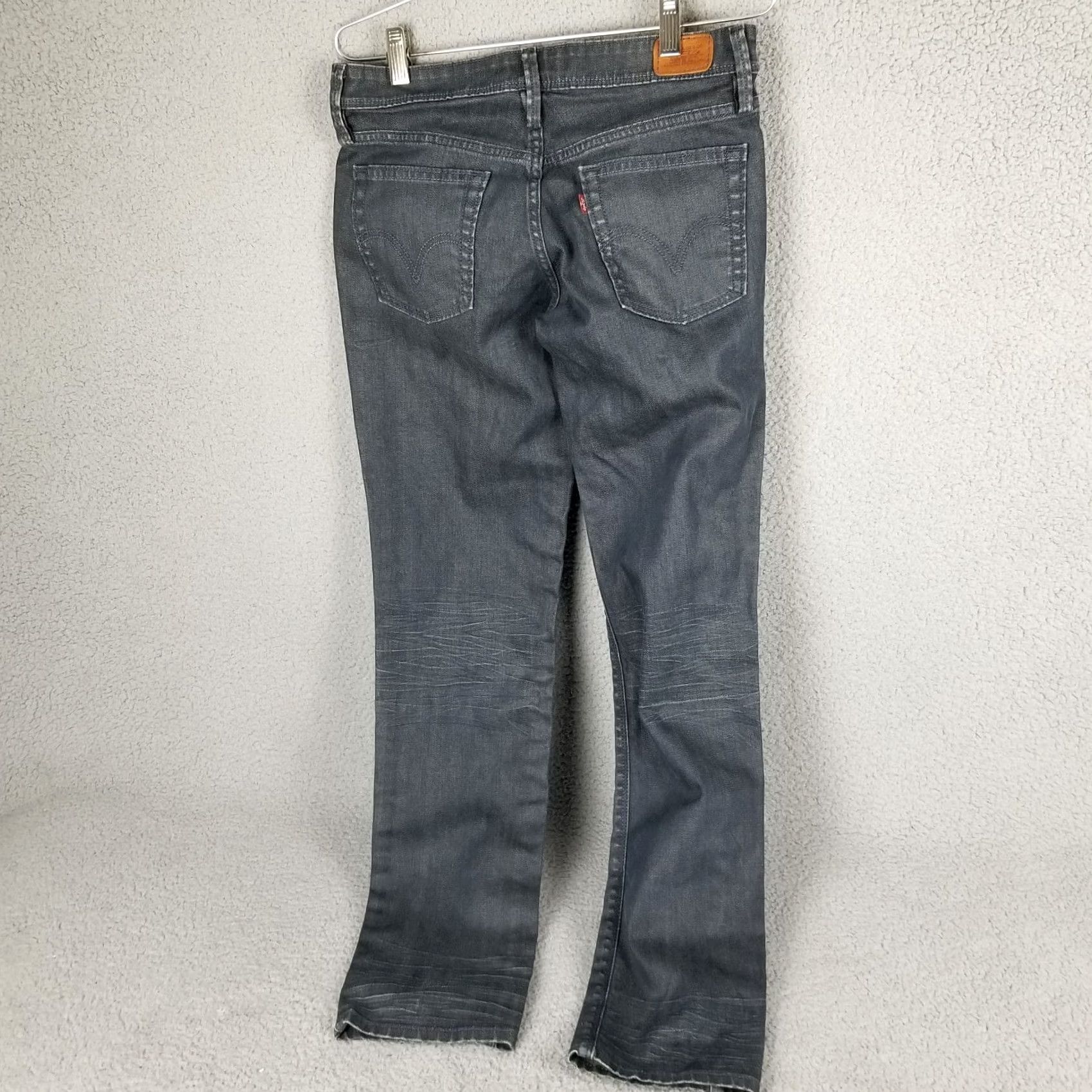 Levi's Levi's 503 Slim Skinny Jeans Black Stretch Grunge Womens Denim Medium Wash Cotton Blend 29X31 Capri? (This line is incomplete and not compliant) Size 29" - 4 Thumbnail