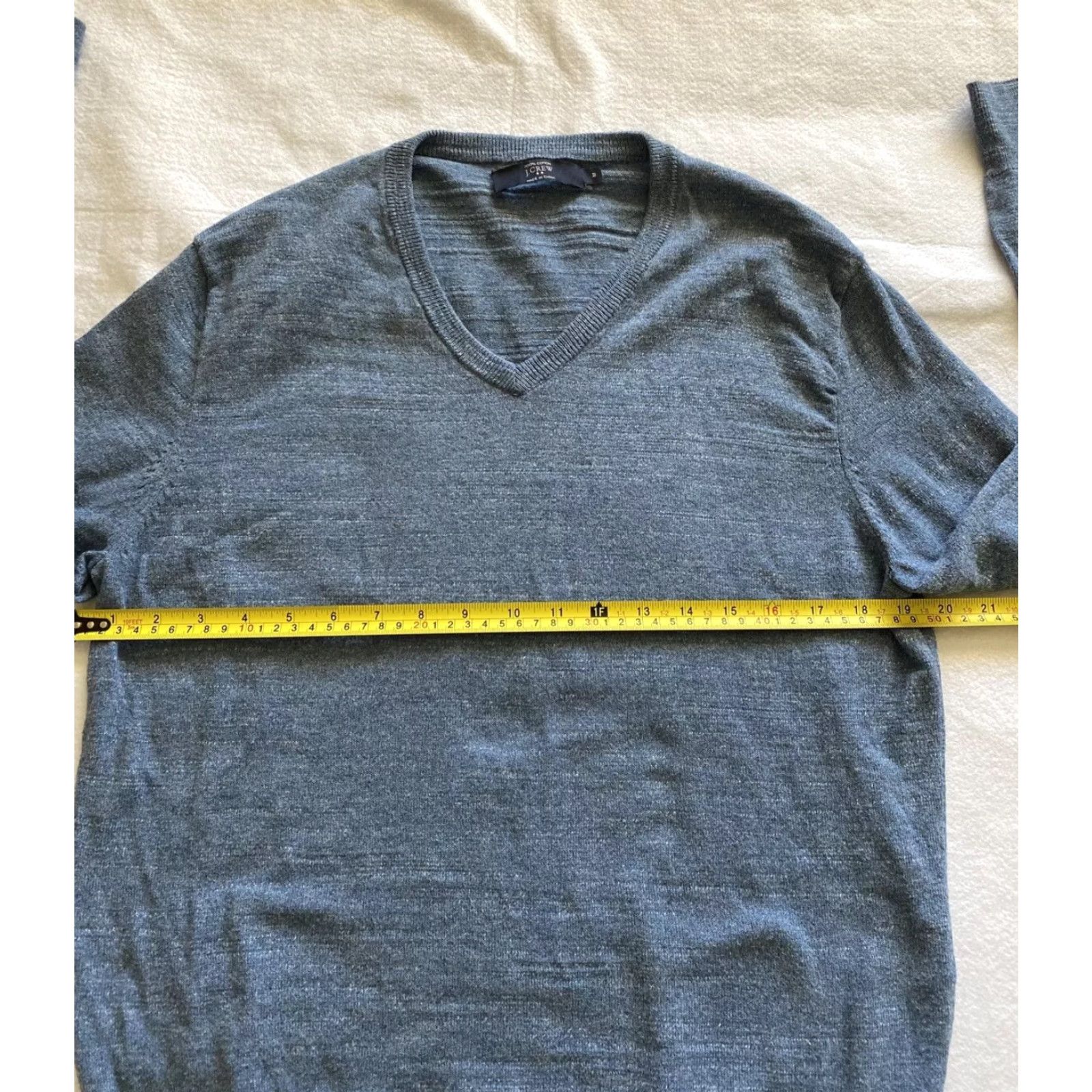 J.Crew J.CREW Sweater Men M Blue V-Neck Knit Cotton Pullover Casual 90s Classic American/Colorful Knitwear Size US M / EU 48-50 / 2 - 4 Thumbnail