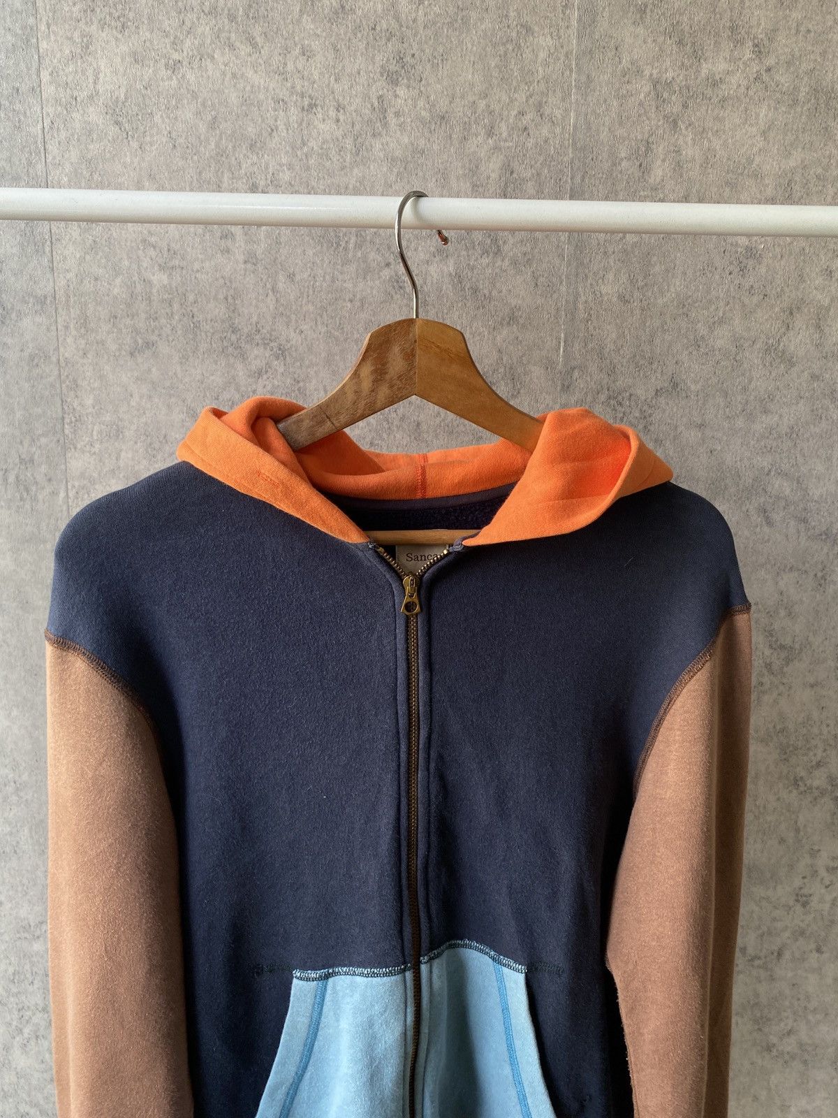 Japanese Brand × Sanca Sanca Japan Blok Colour Zipper Hoodie Size US M / EU 48-50 / 2 - 4 Thumbnail