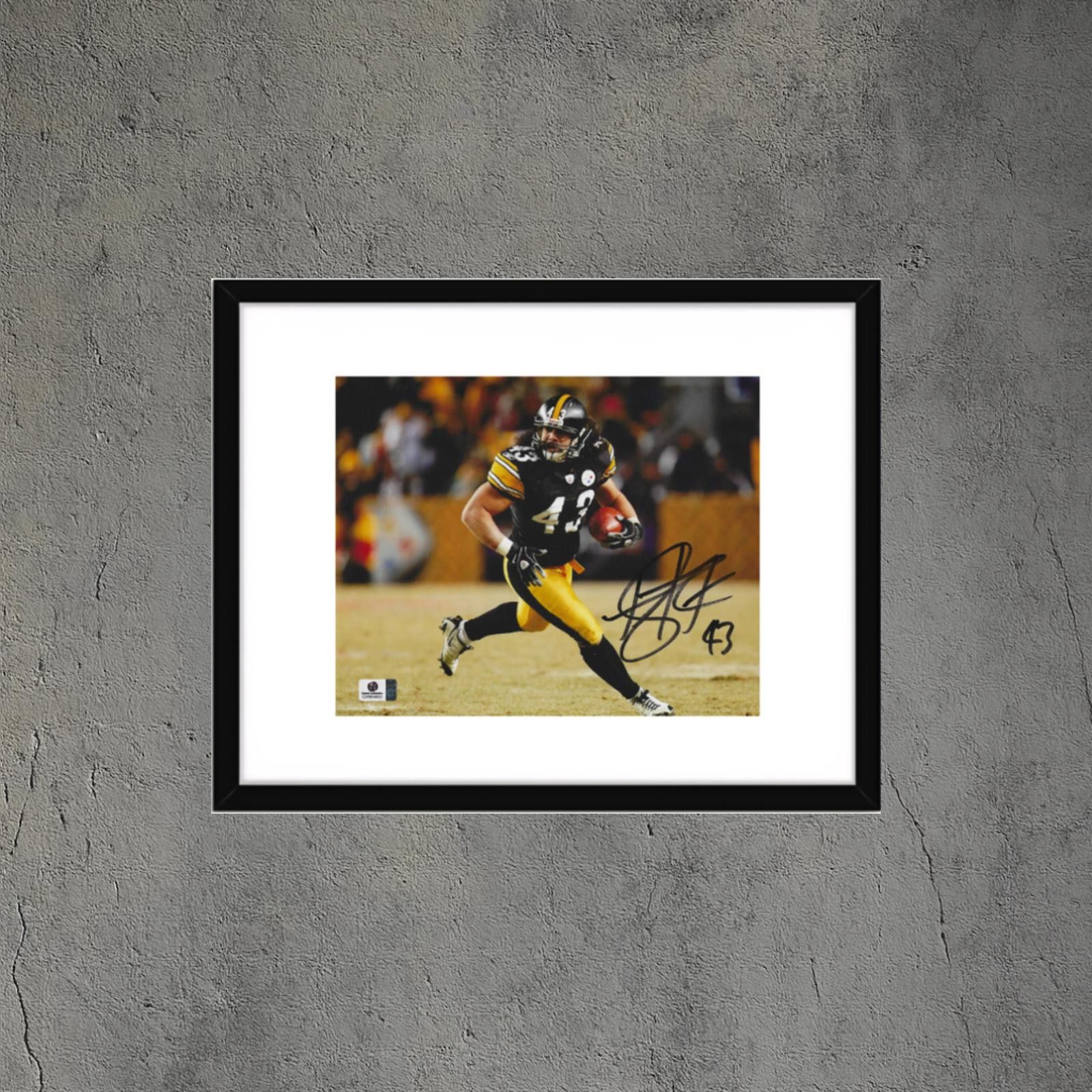 Other Troy Polamalu Steelers Autographed 8x10 Photo coa w/frame Size ONE SIZE - 1 Thumbnail