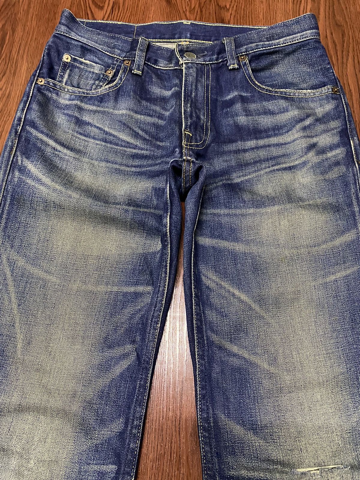 Levi's Vintage 90s Levis 502 Loose Honeycomb Distressed Jeans Size US 30 / EU 46 - 3 Thumbnail