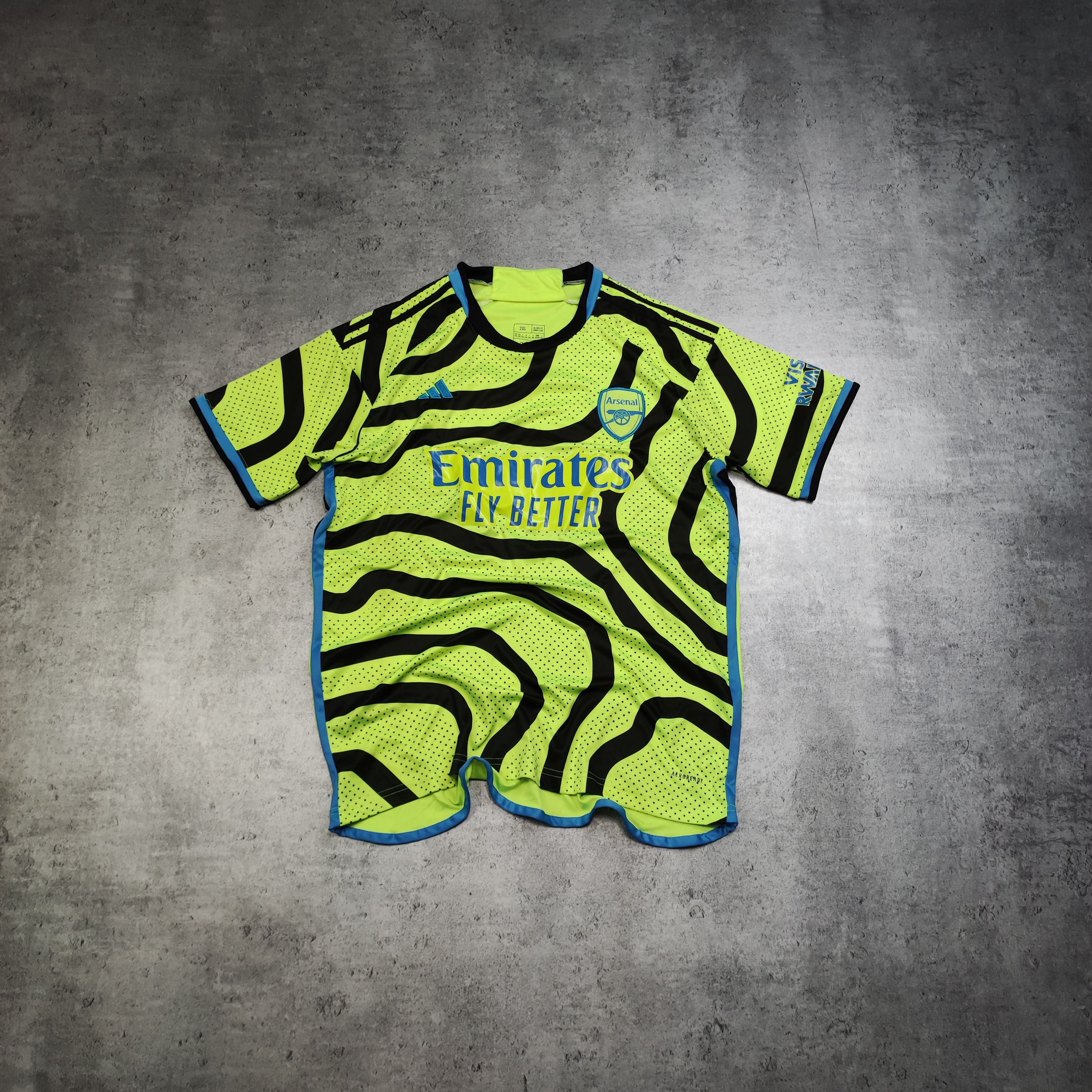 Adidas RARE Arsenal London 2023/24 Away Football Jersey #41 Rice Size US XXL / EU 58 / 5 - 2 Thumbnail