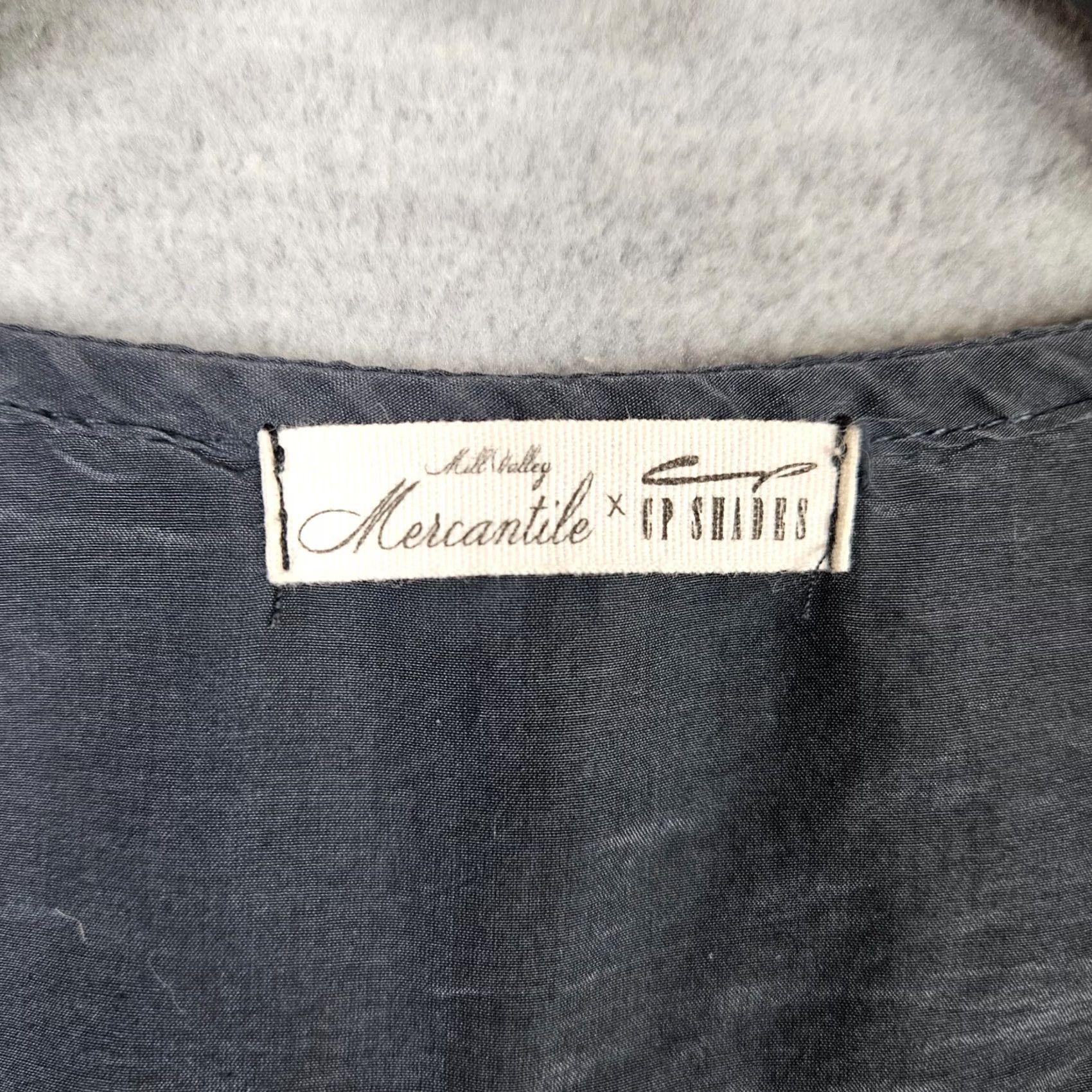 Vintage CP Shades Mill Valley Blouse Size XS Black Cotton Silk Blend V-neck Light Size XS / US 0-2 / IT 36-38 - 5 Thumbnail