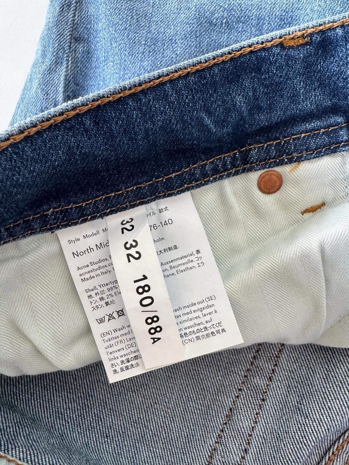 new Acne Studios bla konst mens denim jeans north blue 32