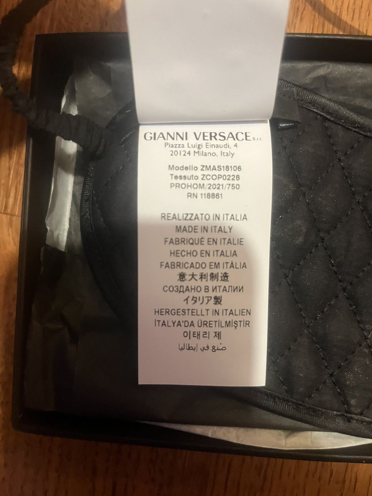 Versace VERSACE Monogram Sequined Eye Mask Size ONE SIZE - 8 Thumbnail