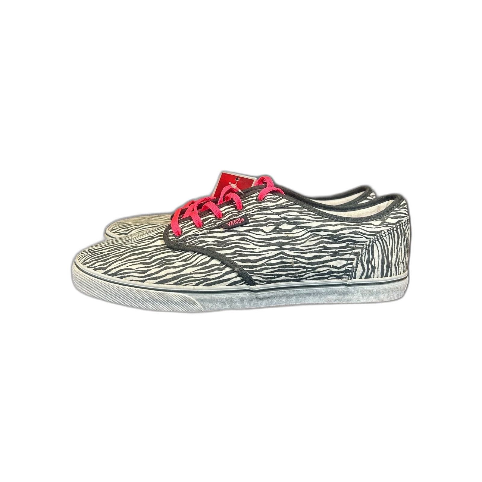 Vans Vans Lo Pro White/Black Zebra Print Skate Canvas Shoes Women Size US 10 / EU 43 - 6 Thumbnail