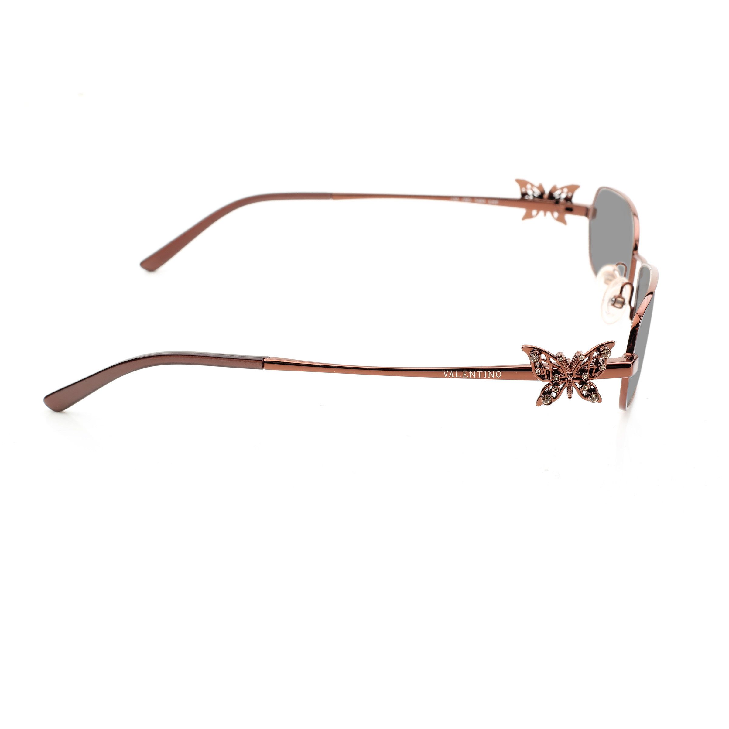 Valentino Valentino '90s Brass Crystal Butterfly Detail Sunglasses Size ONE SIZE - 2 Thumbnail
