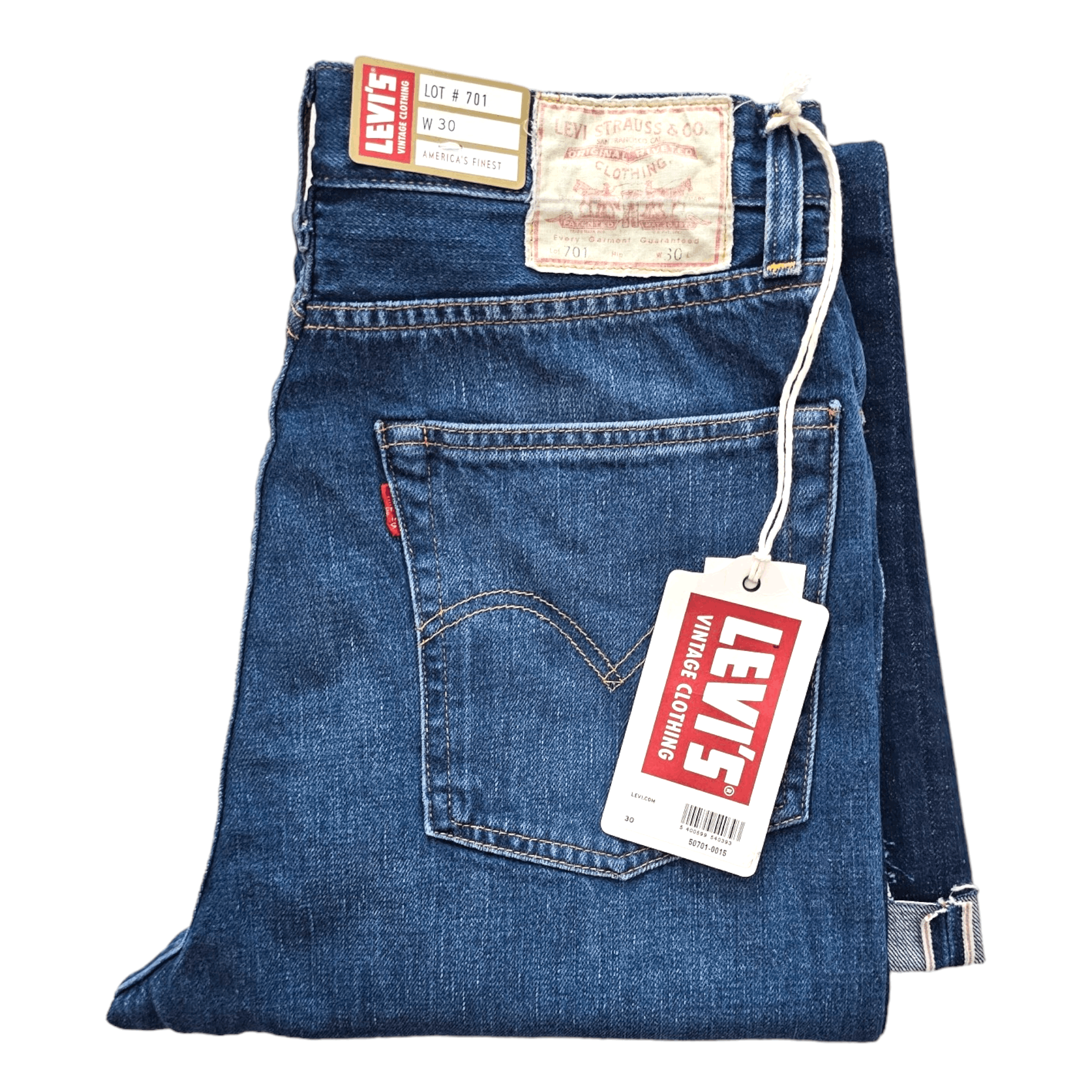 Levi's Vintage Clothing NWT LVC Levi's Vintage Clothing 1950s 701 W30 Selvedge Big E Size 30" / US 8 / IT 44 - 1 Thumbnail