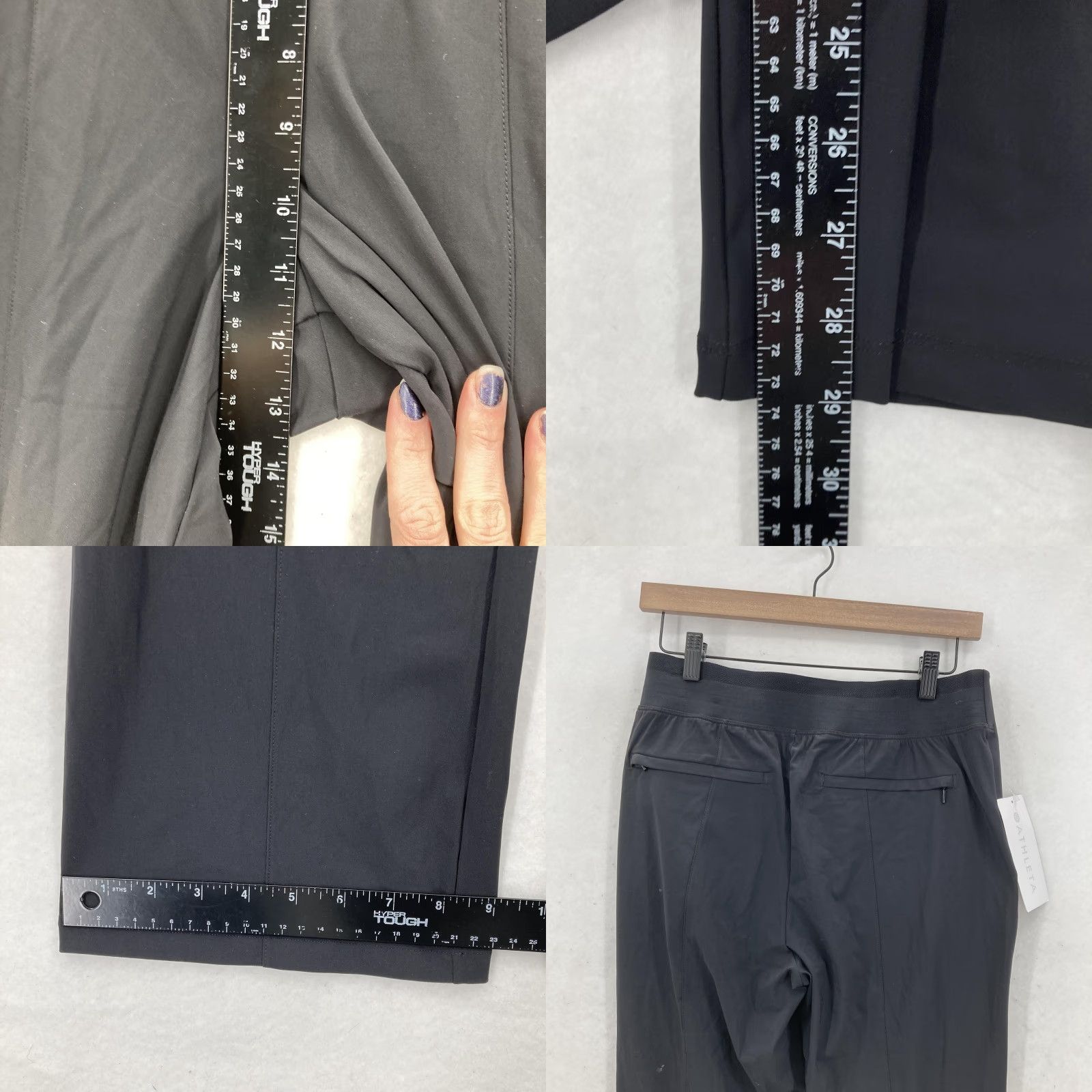 Athleta Athleta Pants Womens 10 Tall Cosmic Kick Flare High Rise Euroluxe Pintuck NWT Size 32" / US 10 / IT 46 - 8 Thumbnail