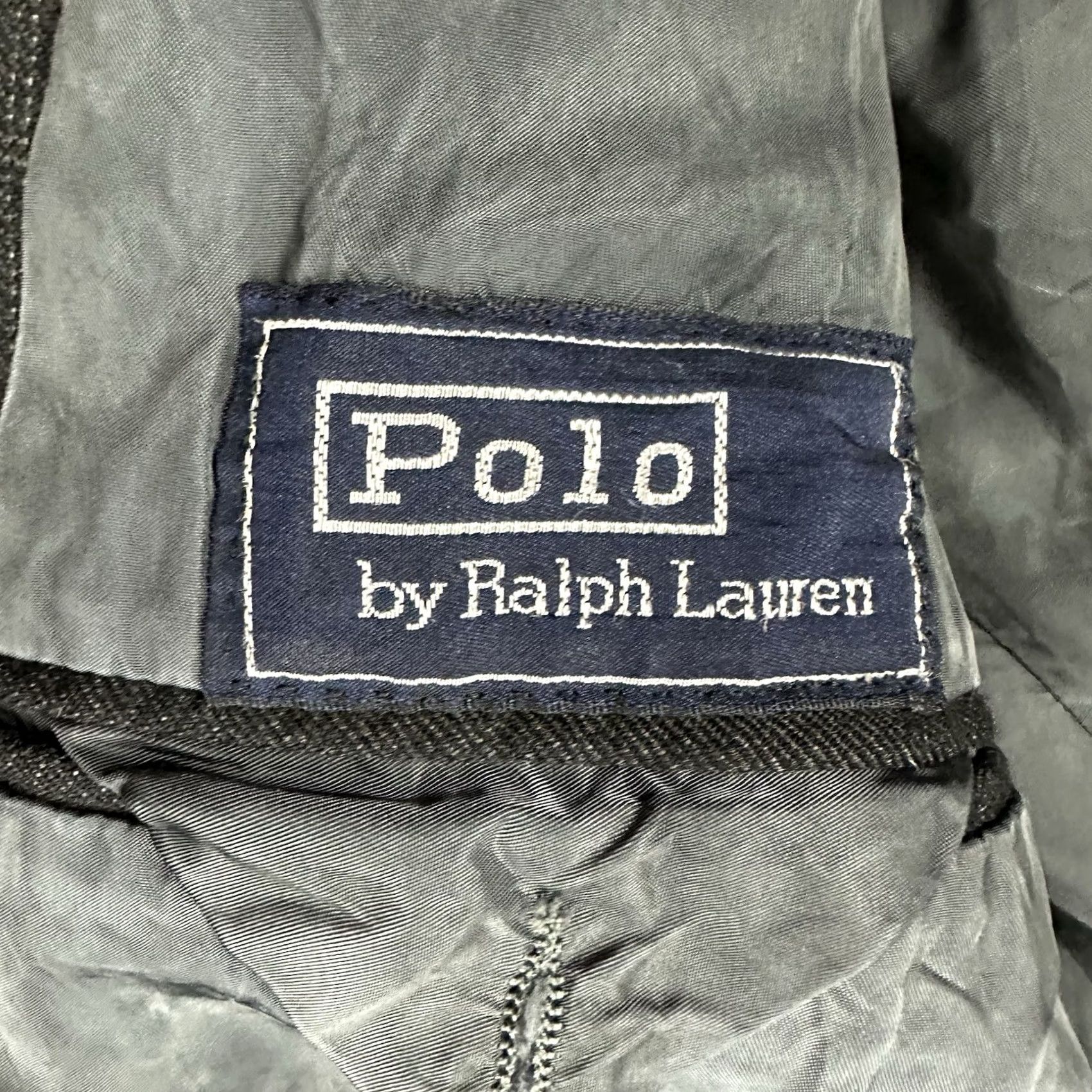 Polo Ralph Lauren Vintage Polo Ralph Lauren Suit Jacket Mens 44R Gray Purple Striped Wool Peak FUC Size US XXL / EU 58 / 5 - 6 Thumbnail