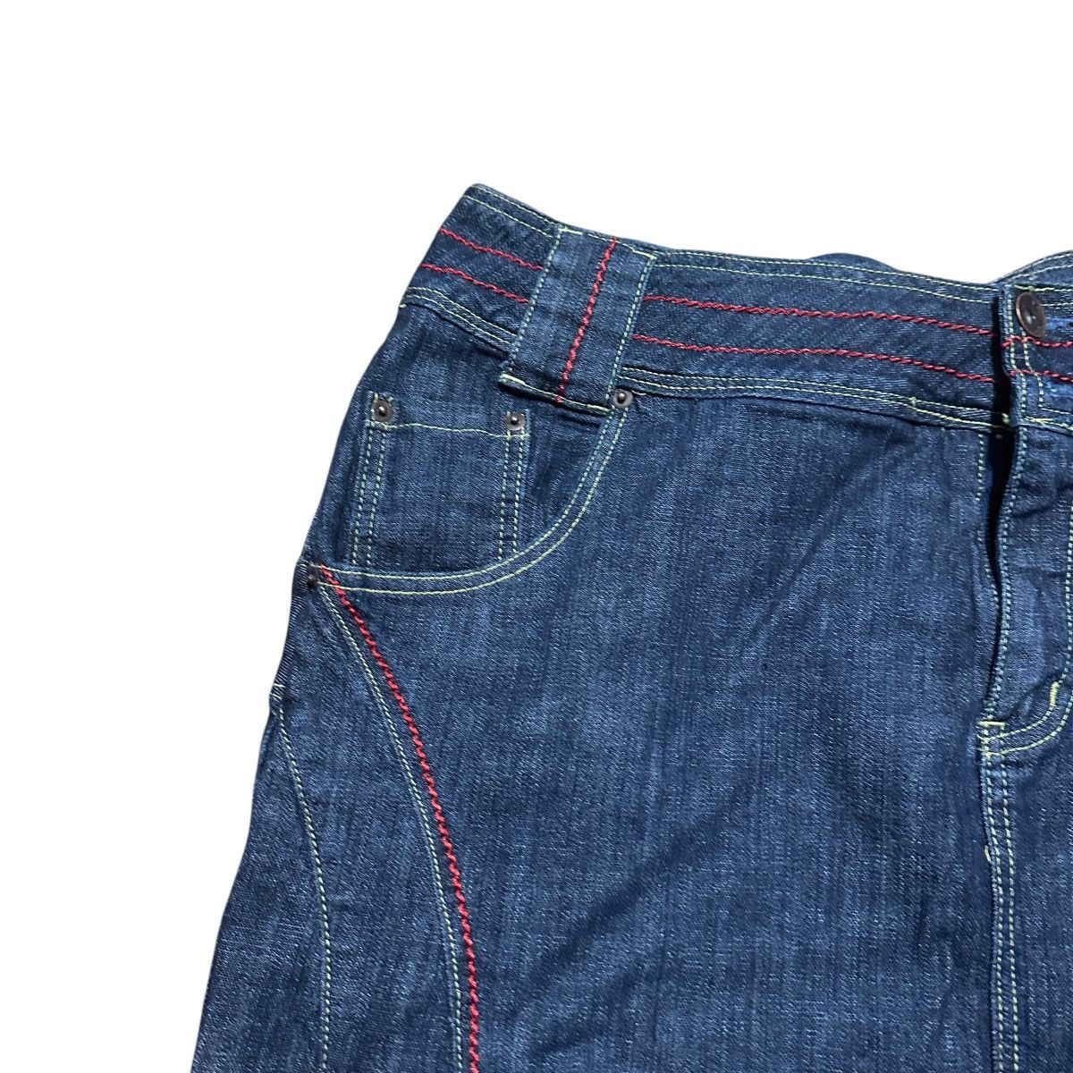 Barena Venezia Women’s Y2K Venezia Blue Denim Trendy Skirt Size 42" / US 20 - 3 Thumbnail